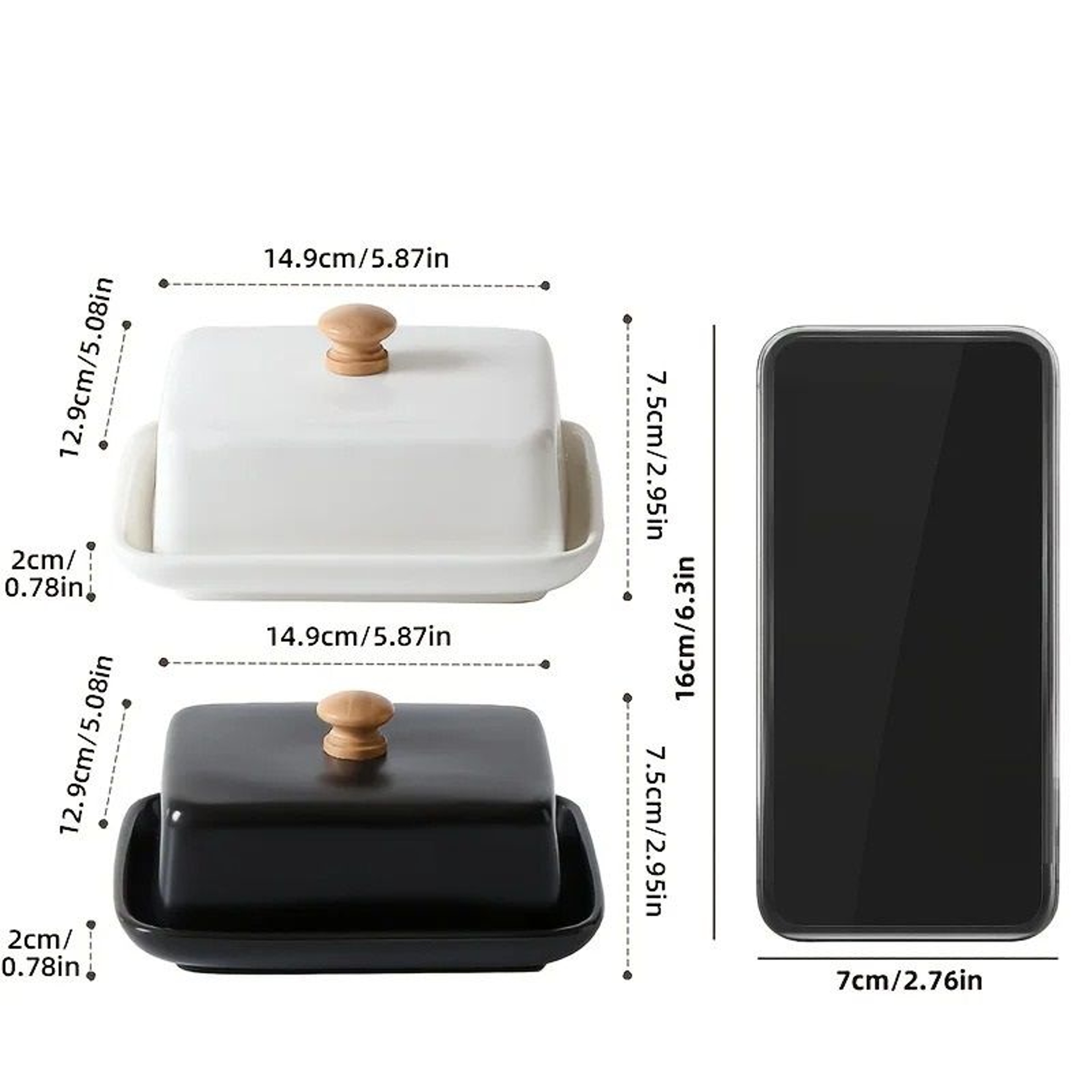Ceramic Butter Dish With Airtight Lid Elegant Kitchen Butter Keeper 5