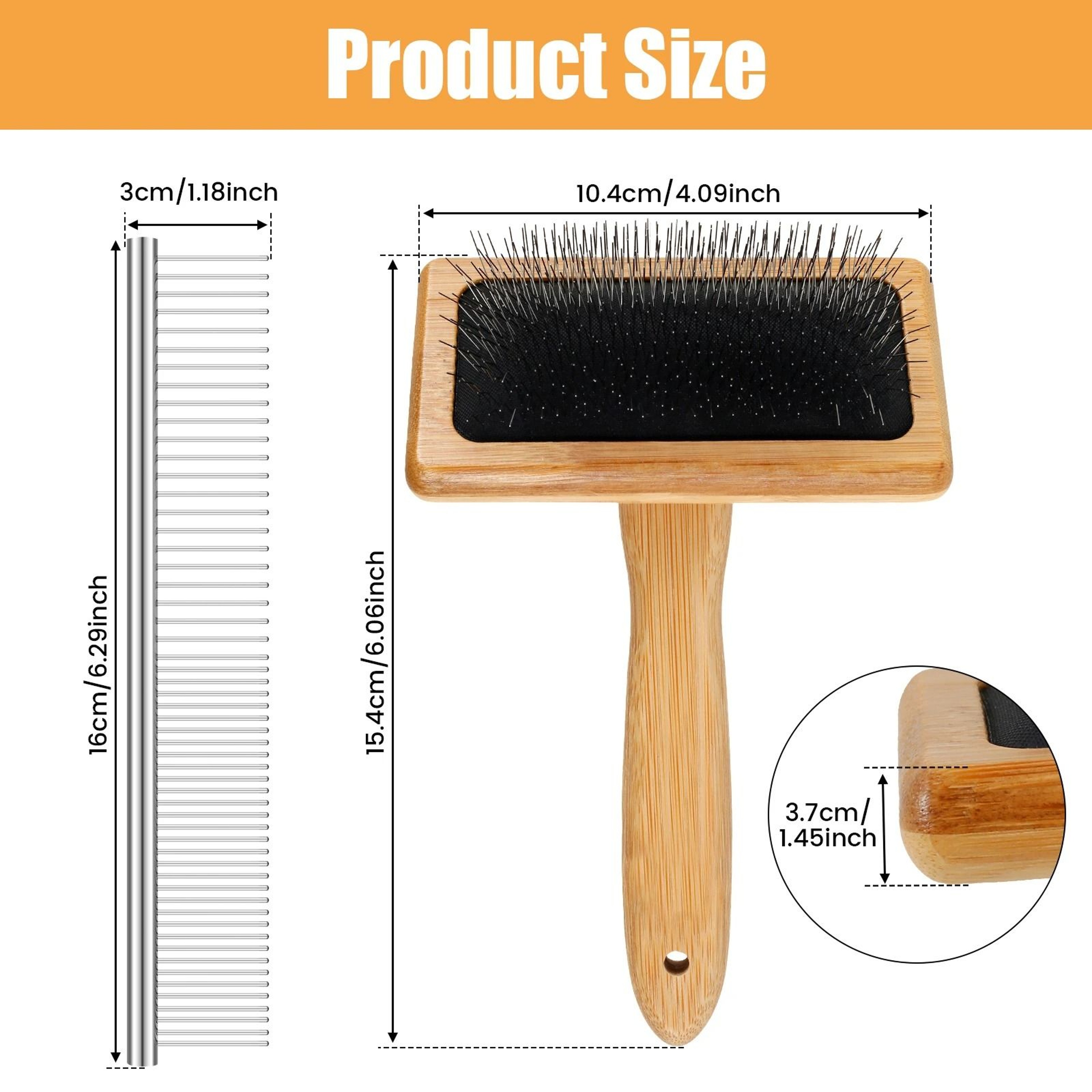 2 Piece Macrame Rug Tassel Brush Comb Set 5
