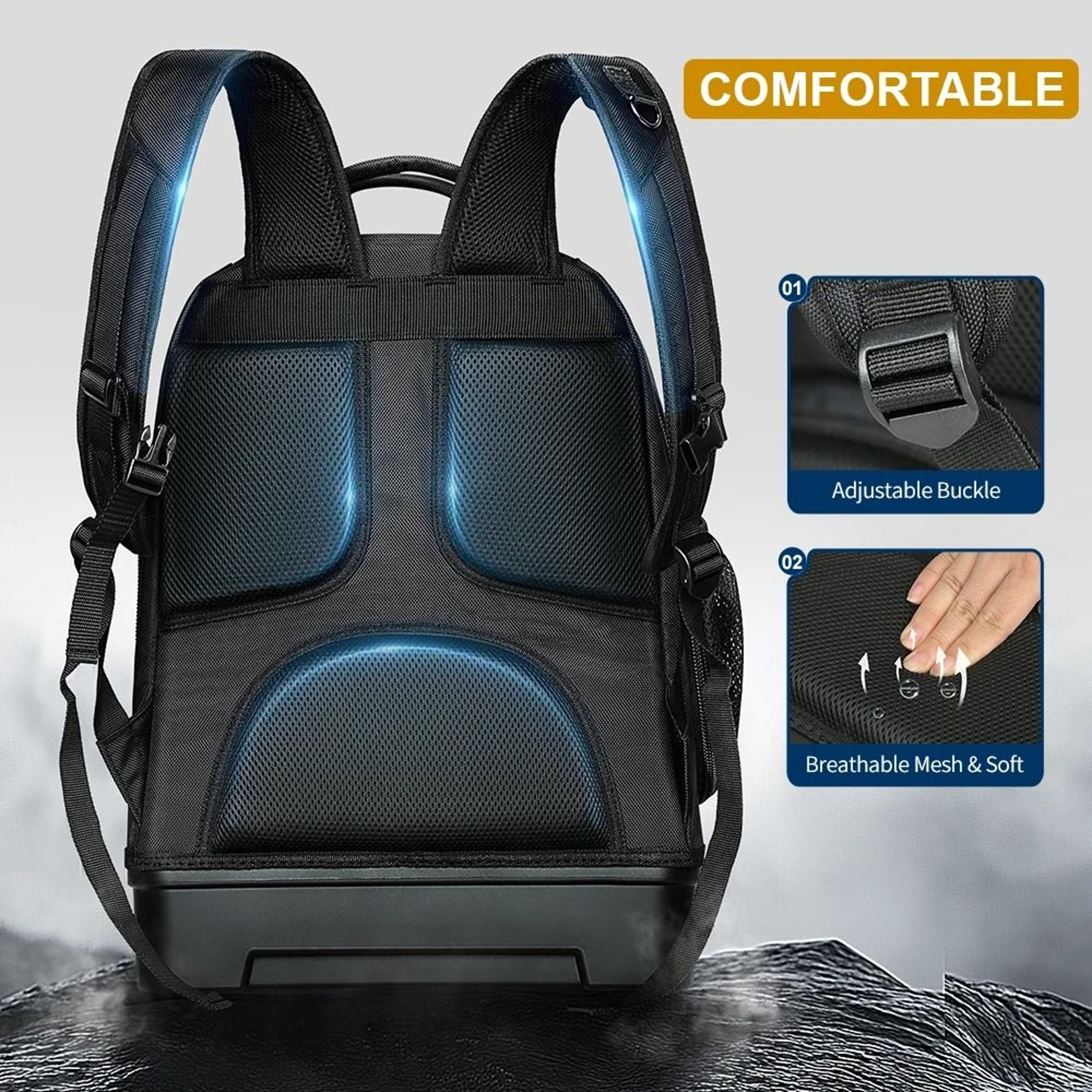 Heavy Duty Tool Backpack With Molded Bottom 1