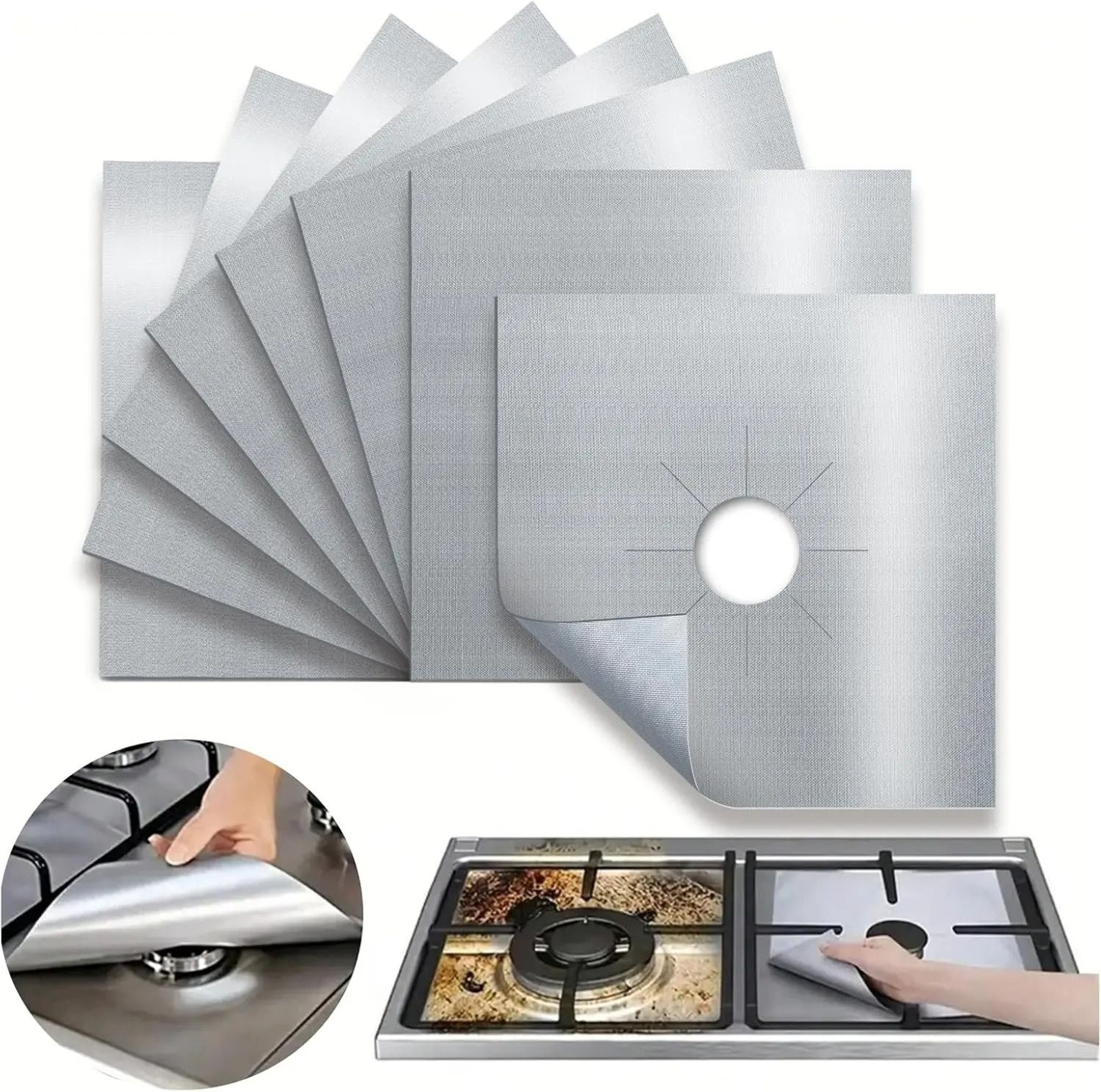 Reusable Gas Stove Burner Covers And Stovetop Liners 1