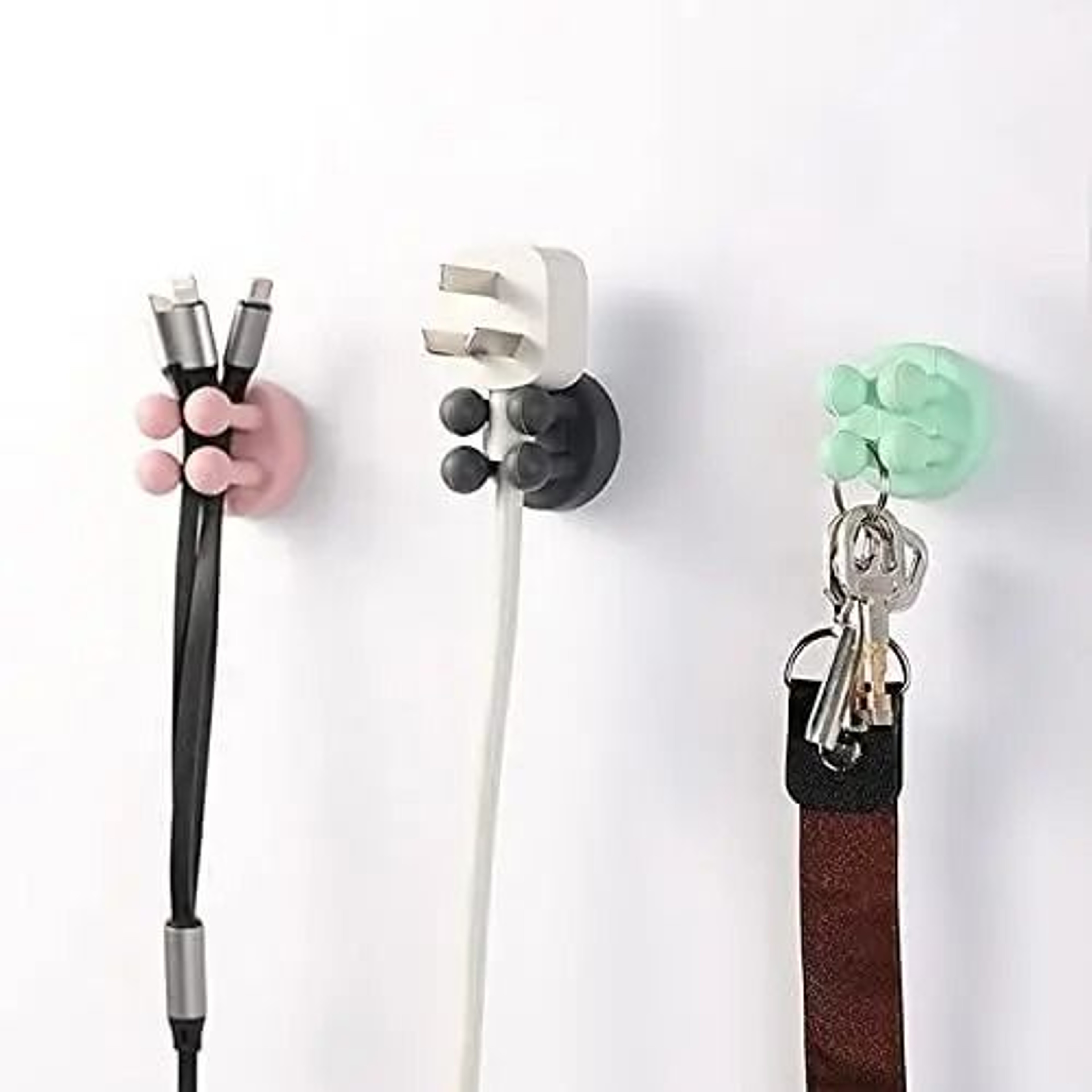 Self Adhesive Silicone Toothbrush Holder Wall Hook 4