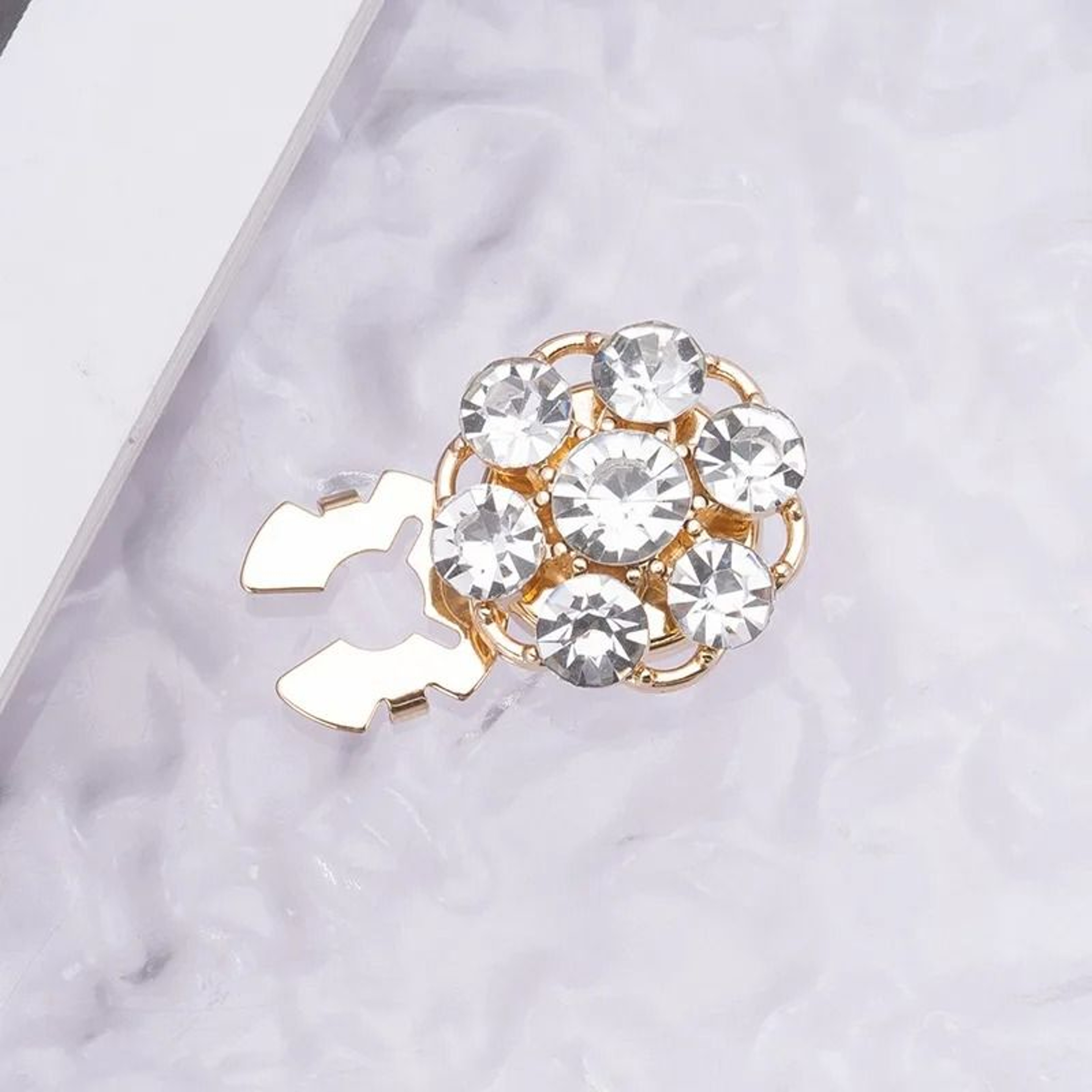 Crystal Pearl Clip On Button Covers For Shirts And Coats 10