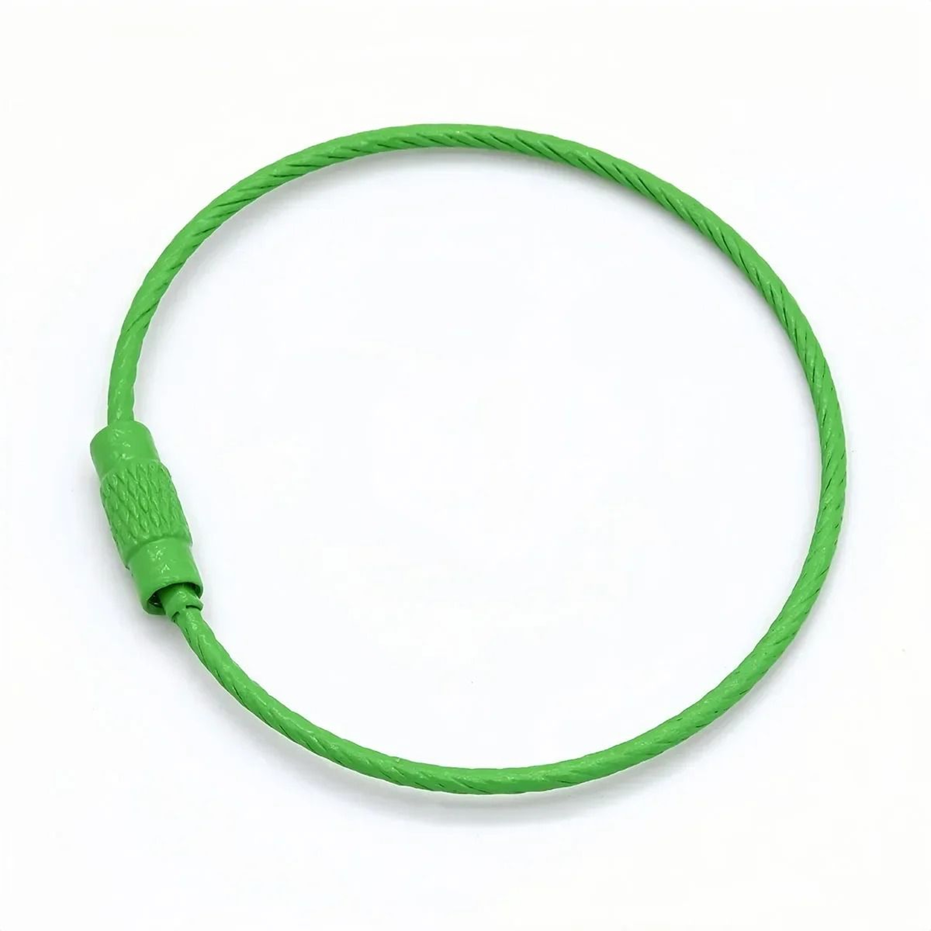 Stainless Steel Wire Cable Keychain Rings With Screw Lock 11