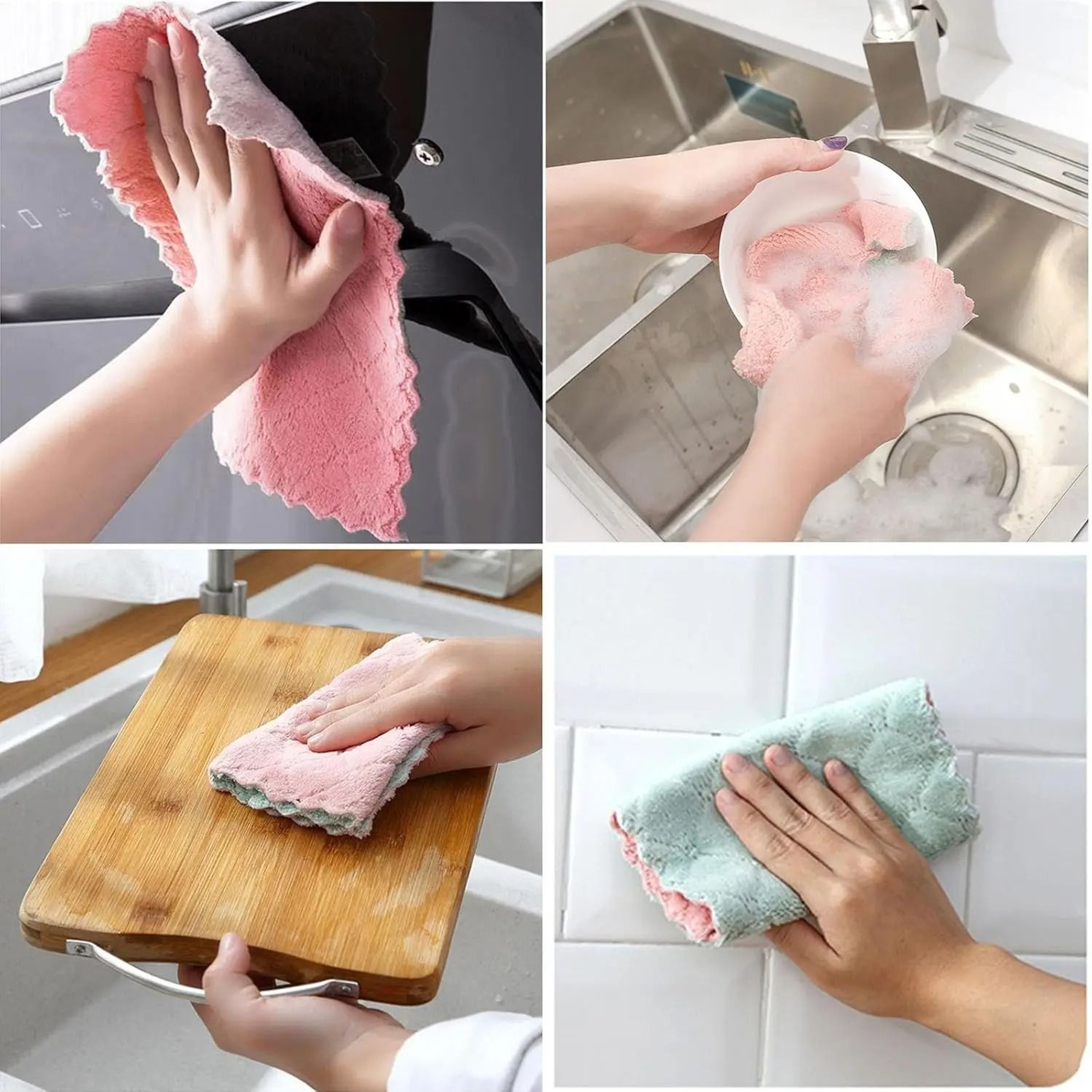 Super Absorbent Microfiber Kitchen Cleaning Cloths 5