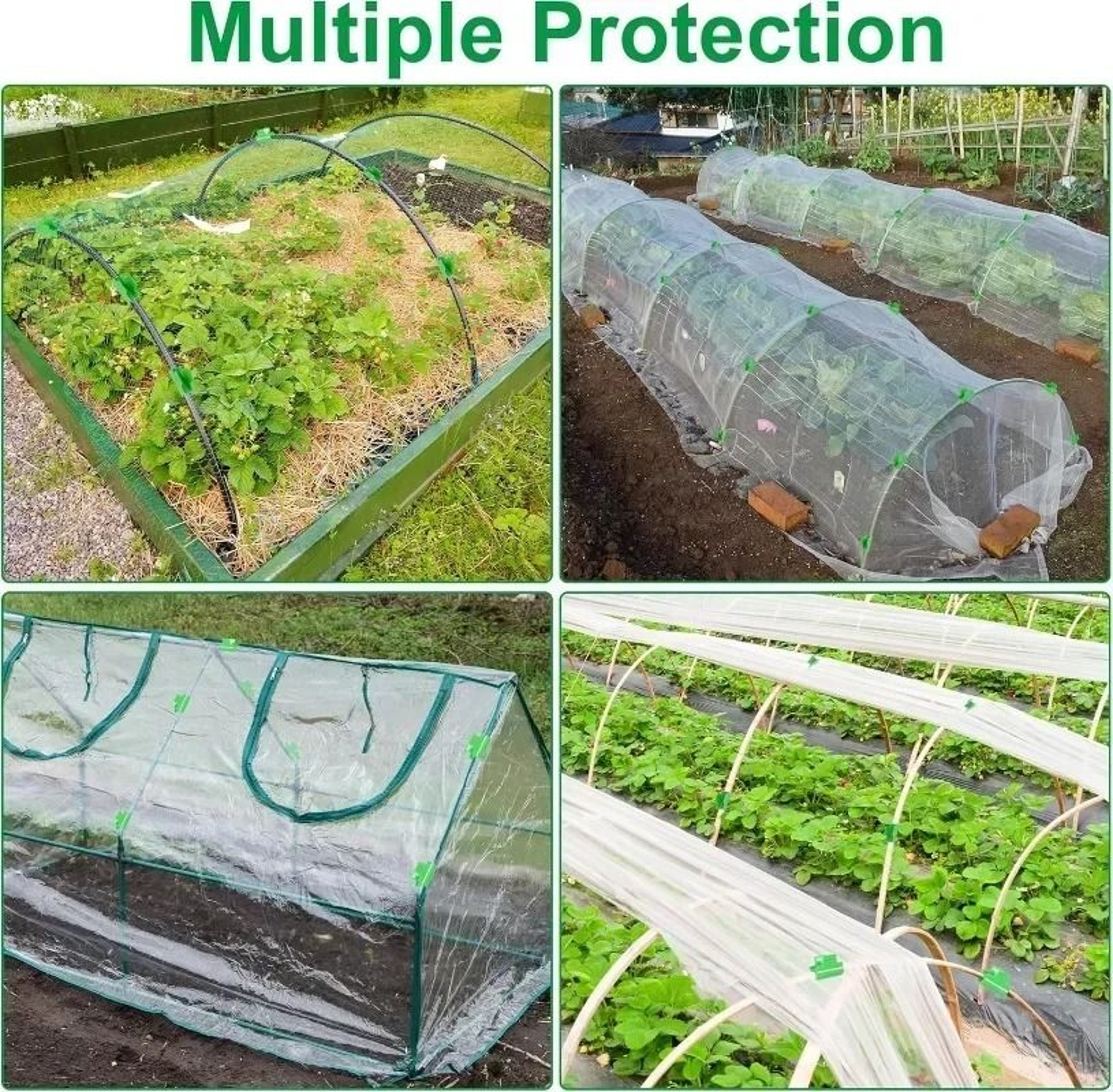Garden Tunnel Hoop Clamps For Greenhouse Support Frames 5