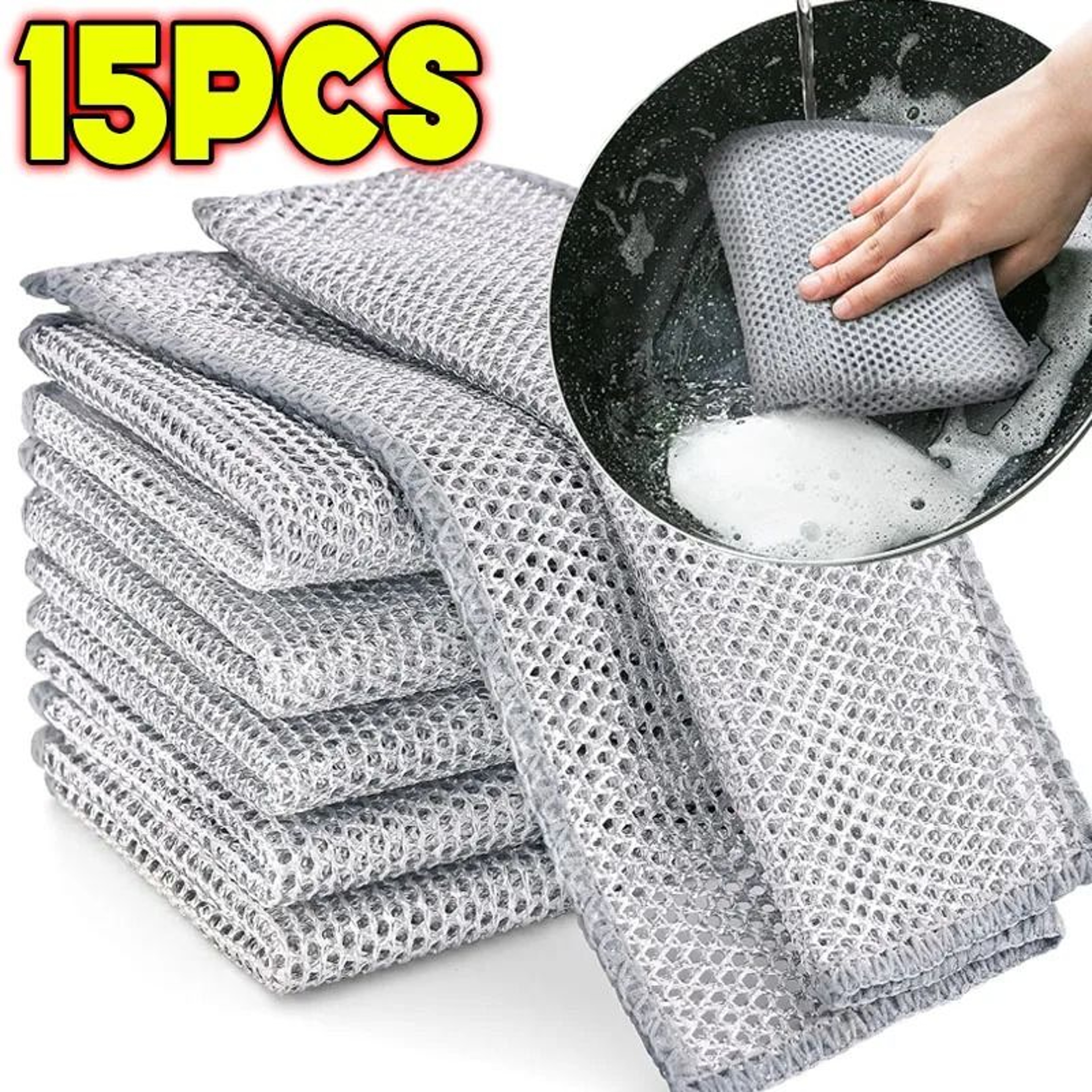 Double Sided Steel Wire Cleaning Cloths For Kitchen 6