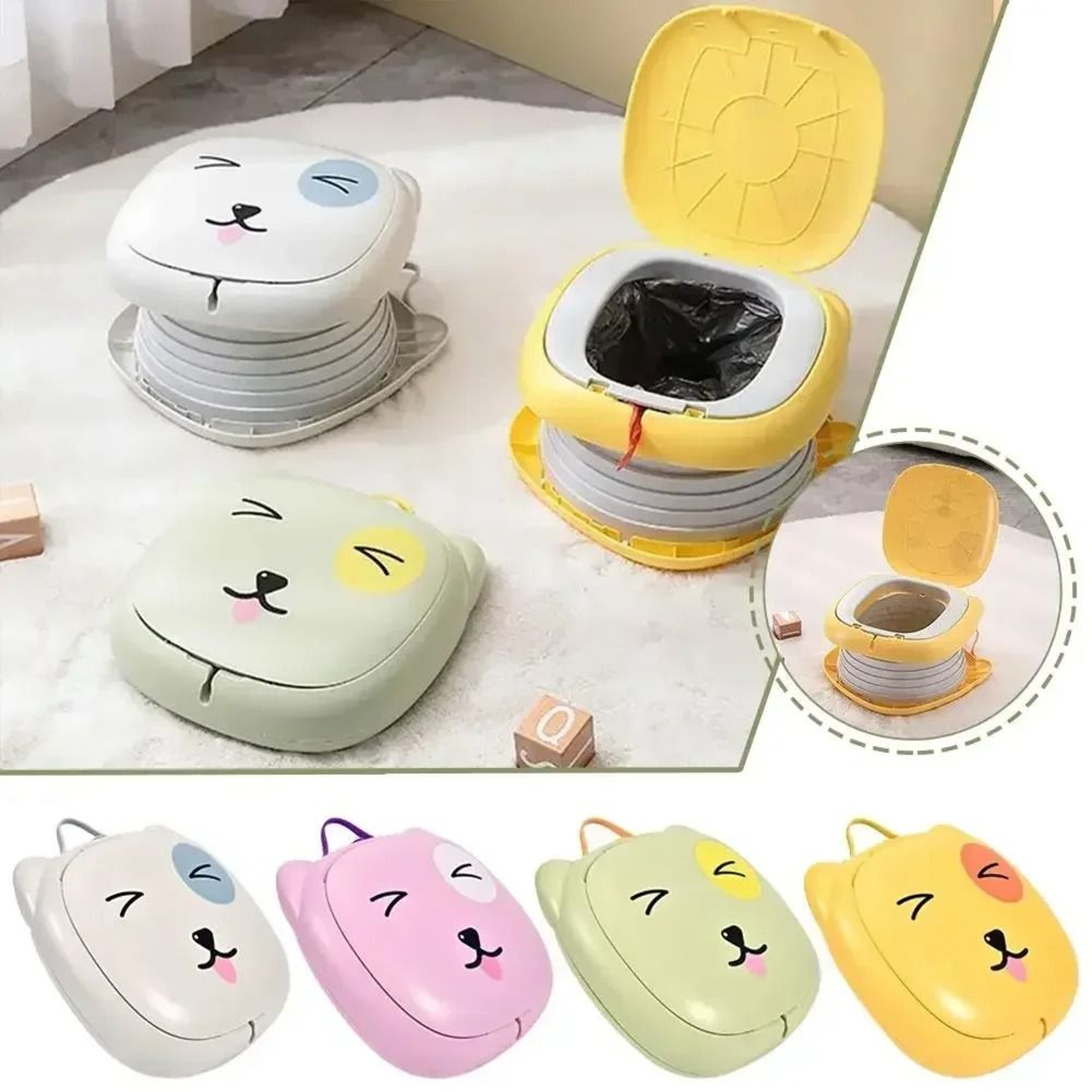 Portable Folding Potty Seat For Kids Travel Camping 1