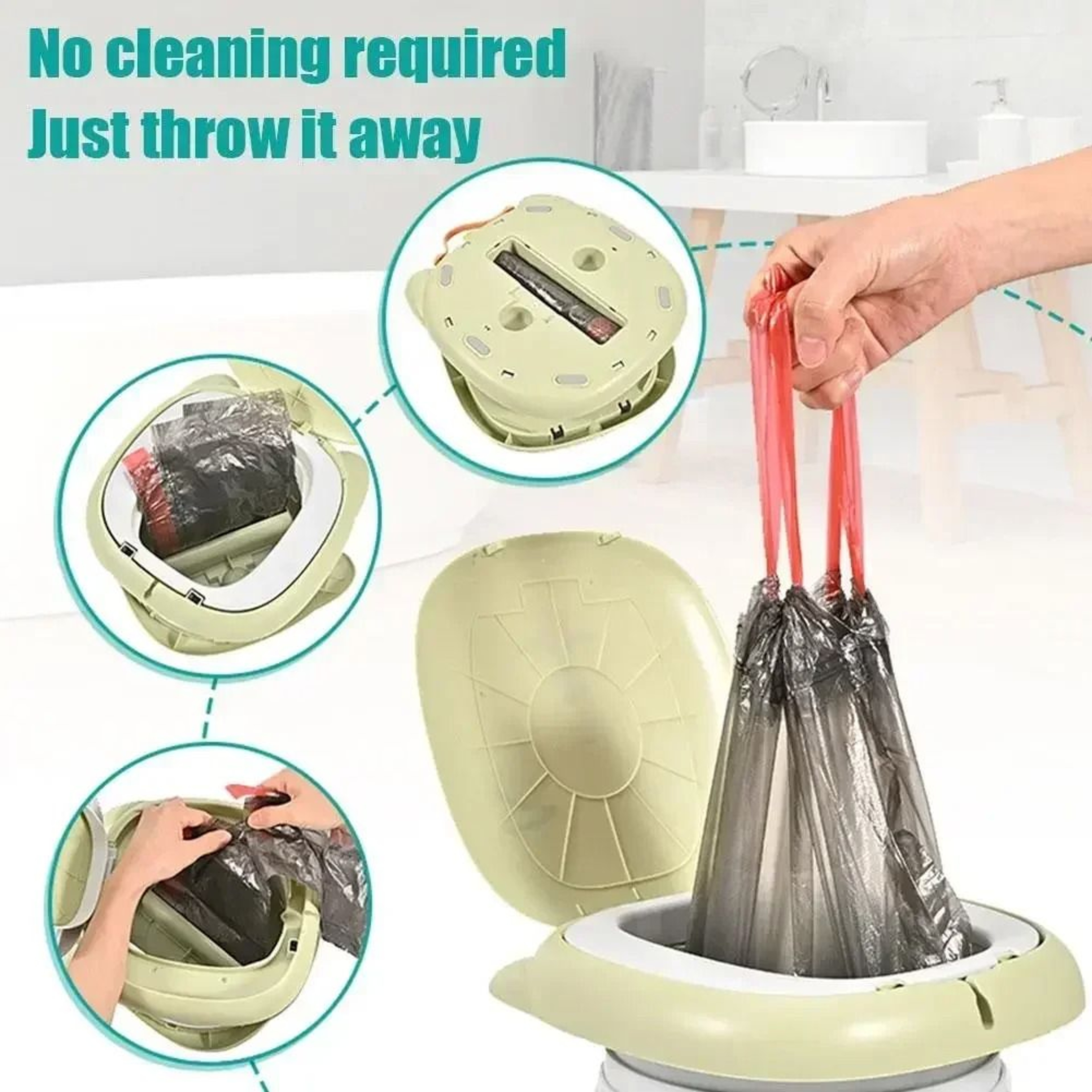 Portable Folding Potty Seat For Kids Travel Camping 3