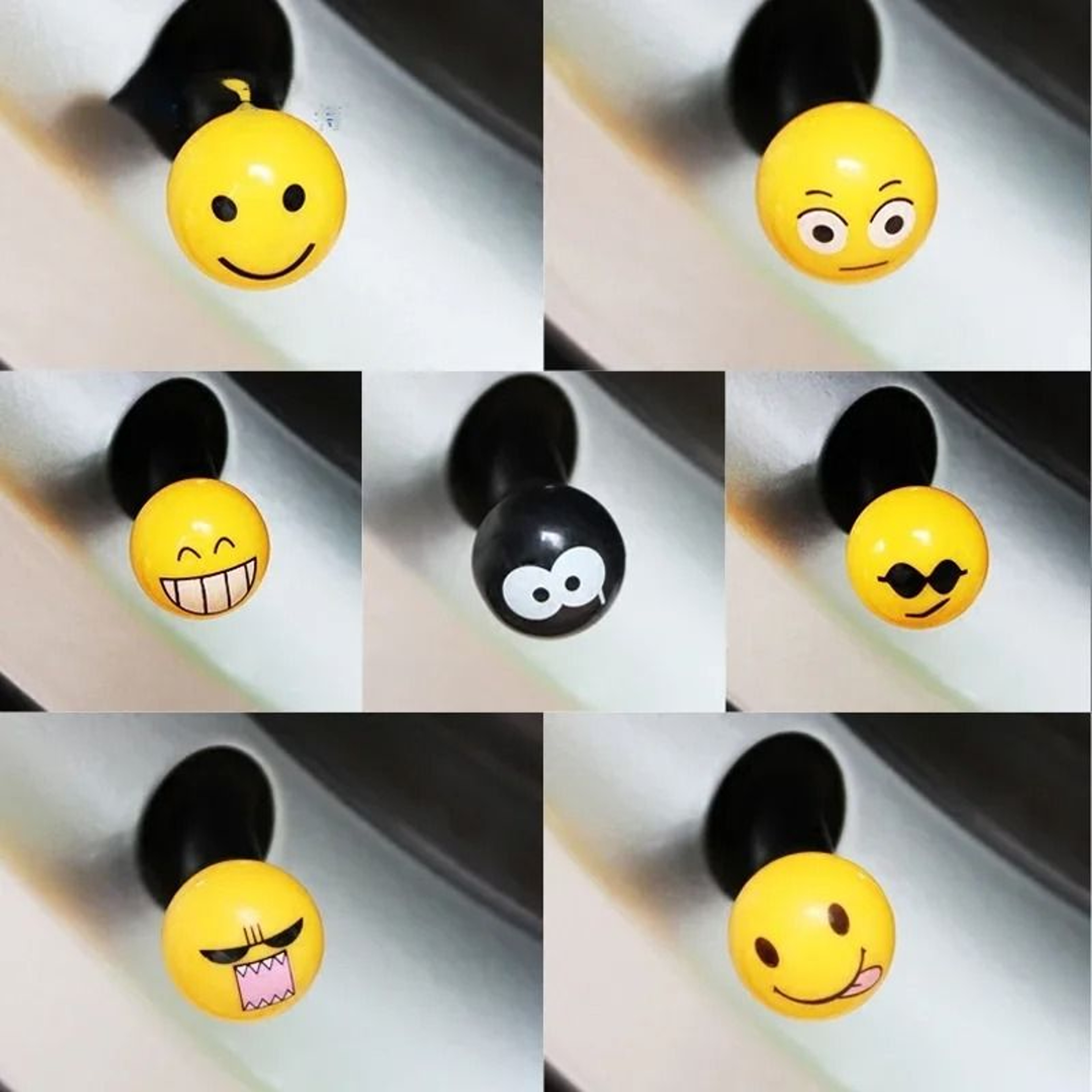 Universal Emoticon Air Stem Airtight Caps 0