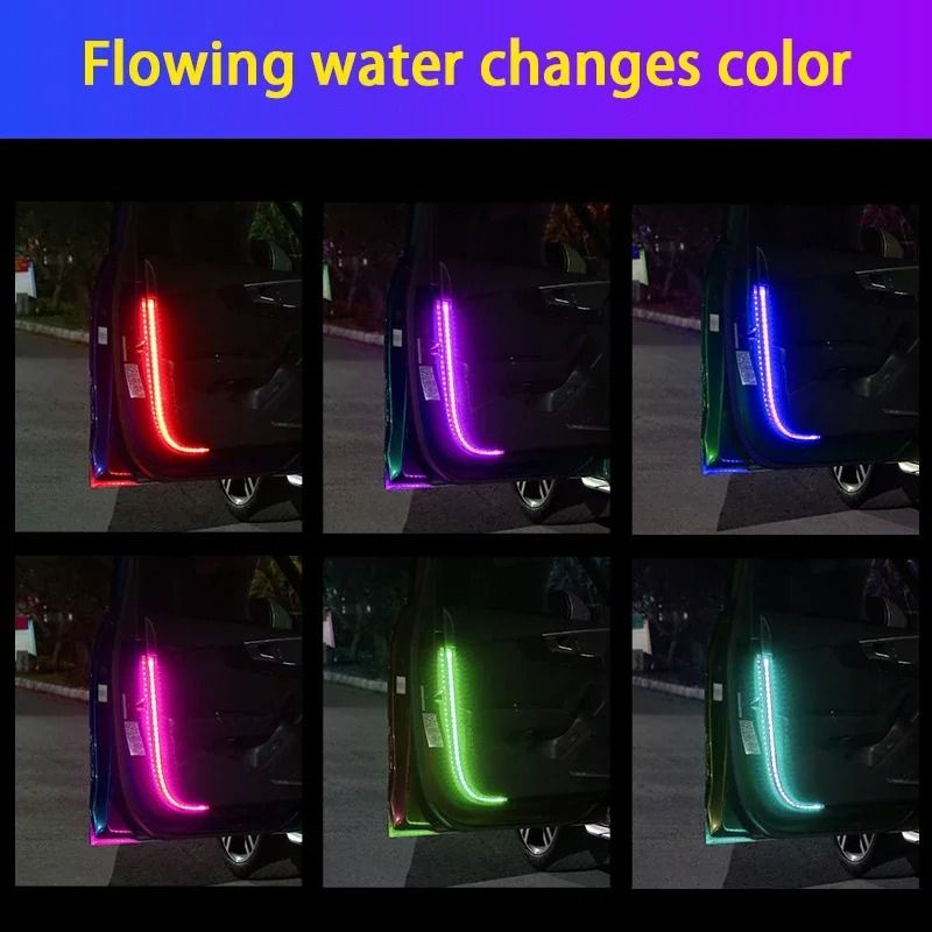 Universal LED Car Door Warning Light Strip 2362 In Anti Collision Safety Light 1