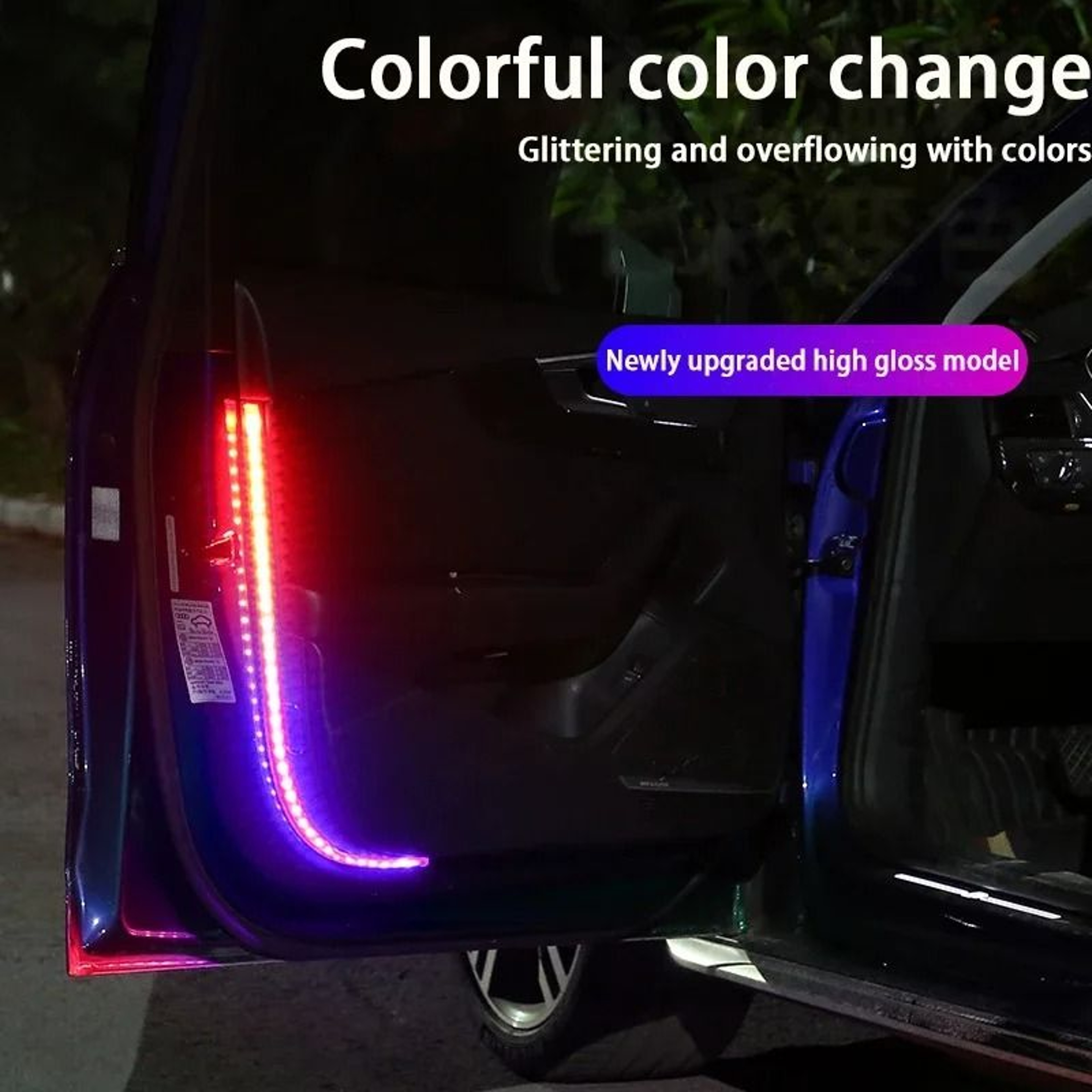 Universal LED Car Door Warning Light Strip 2362 In Anti Collision Safety Light 3