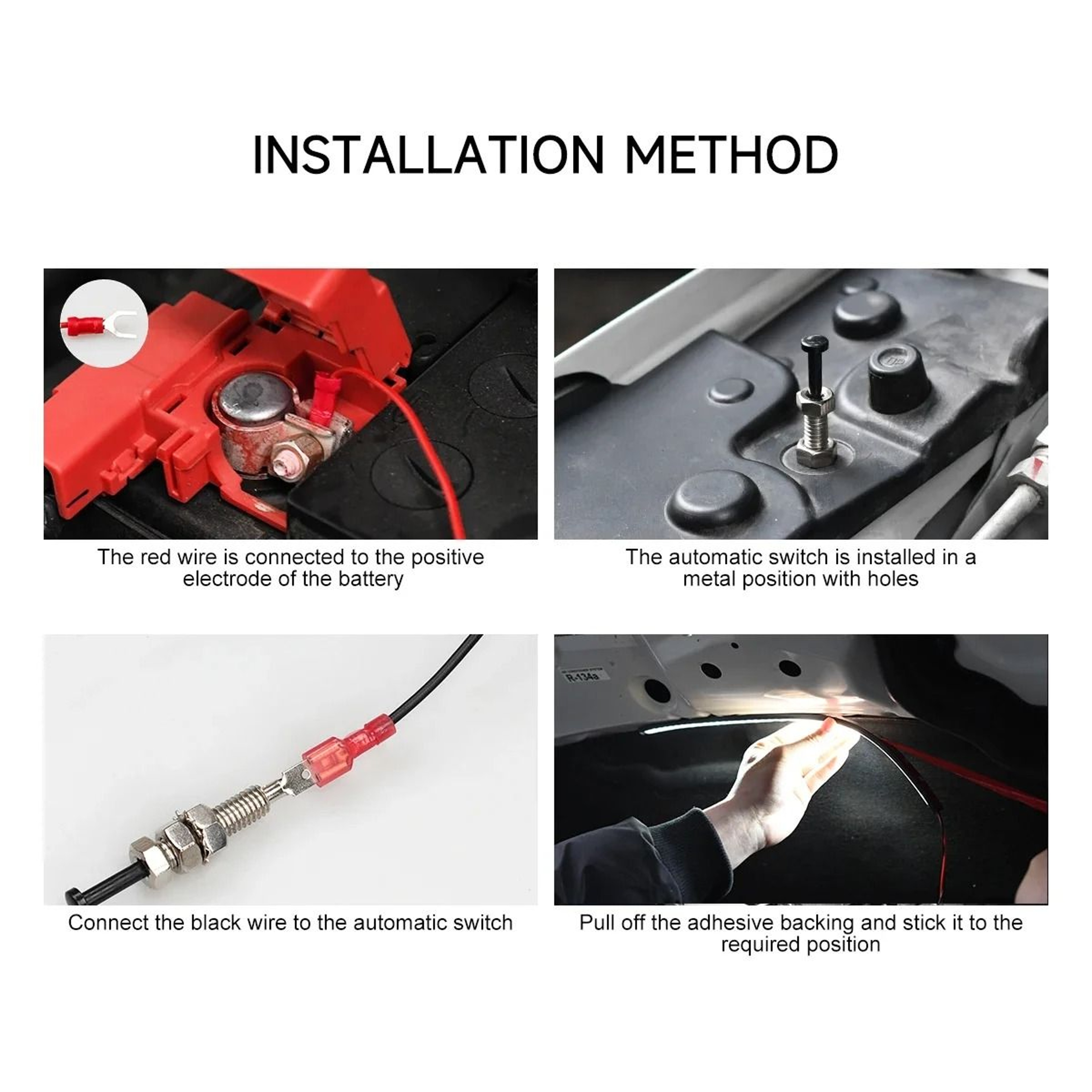 12V LED Car Hood Maintenance Light Engine Bay Work Light Strip 5