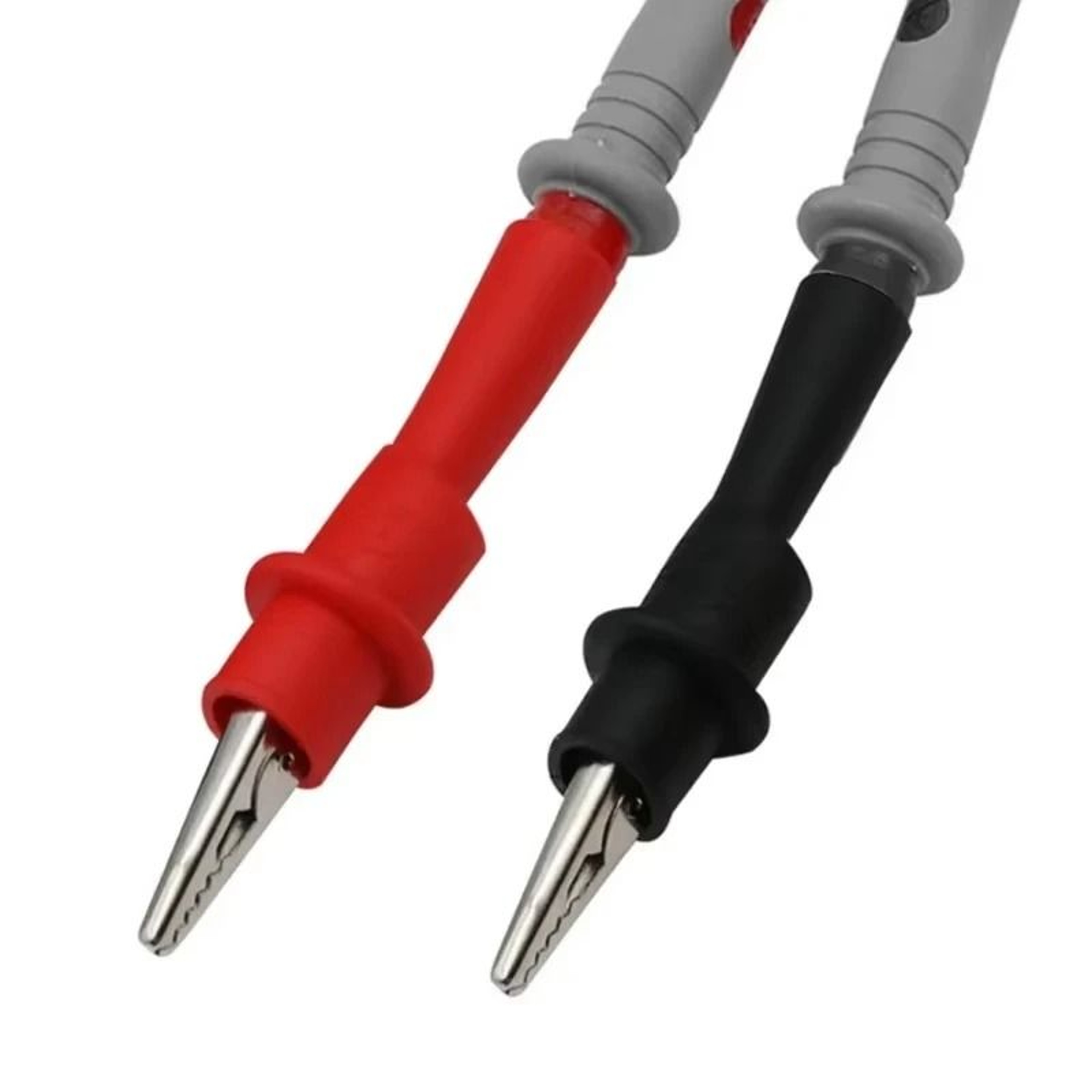 Multimeter Test Lead Clip Set With Red  Black Probe Clamps For Electrical Testing 4
