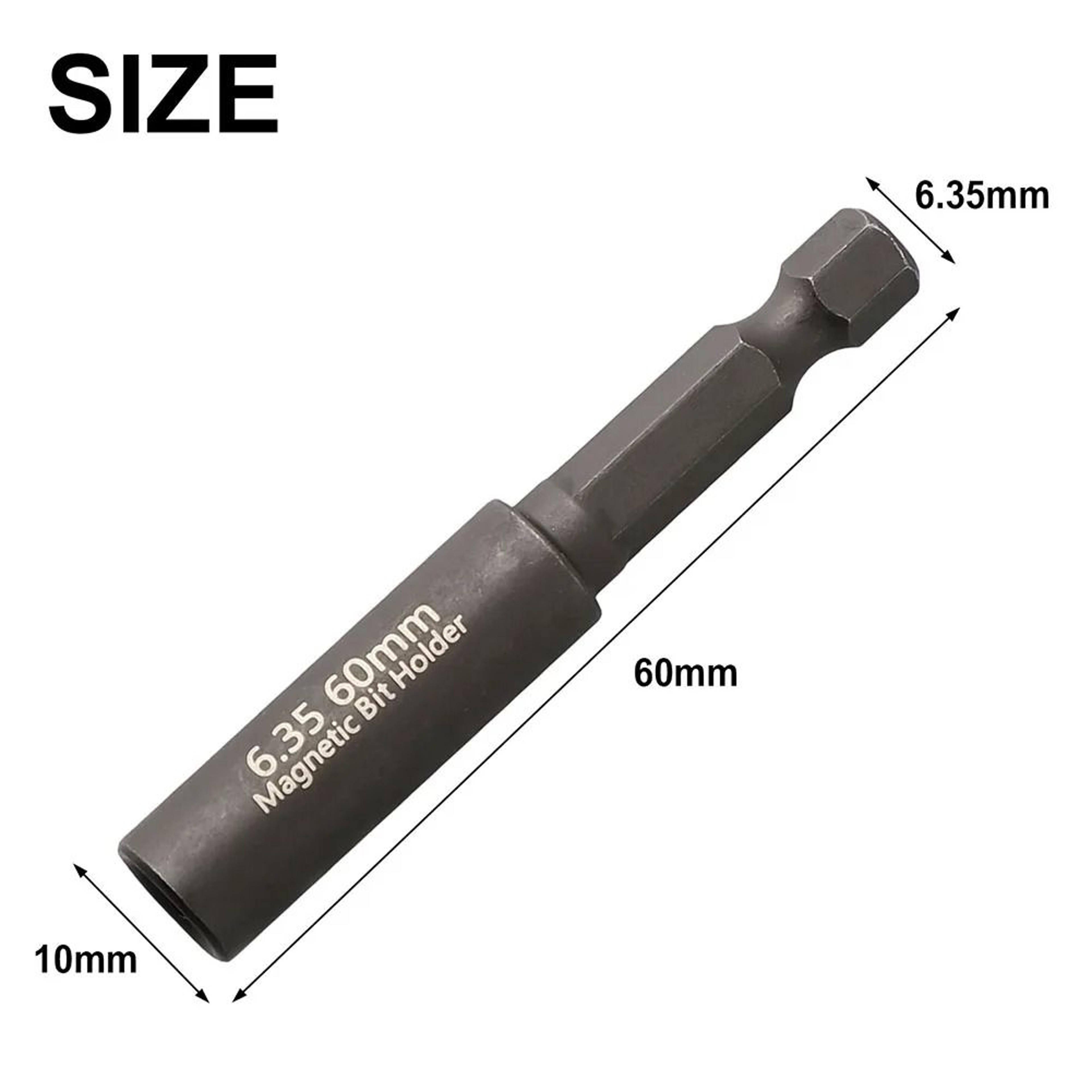 Magnetic Screwdriver Bit Holder Extension 14 Inch Hex Shank Quick Change Adapter 2 Pack 60mm 1