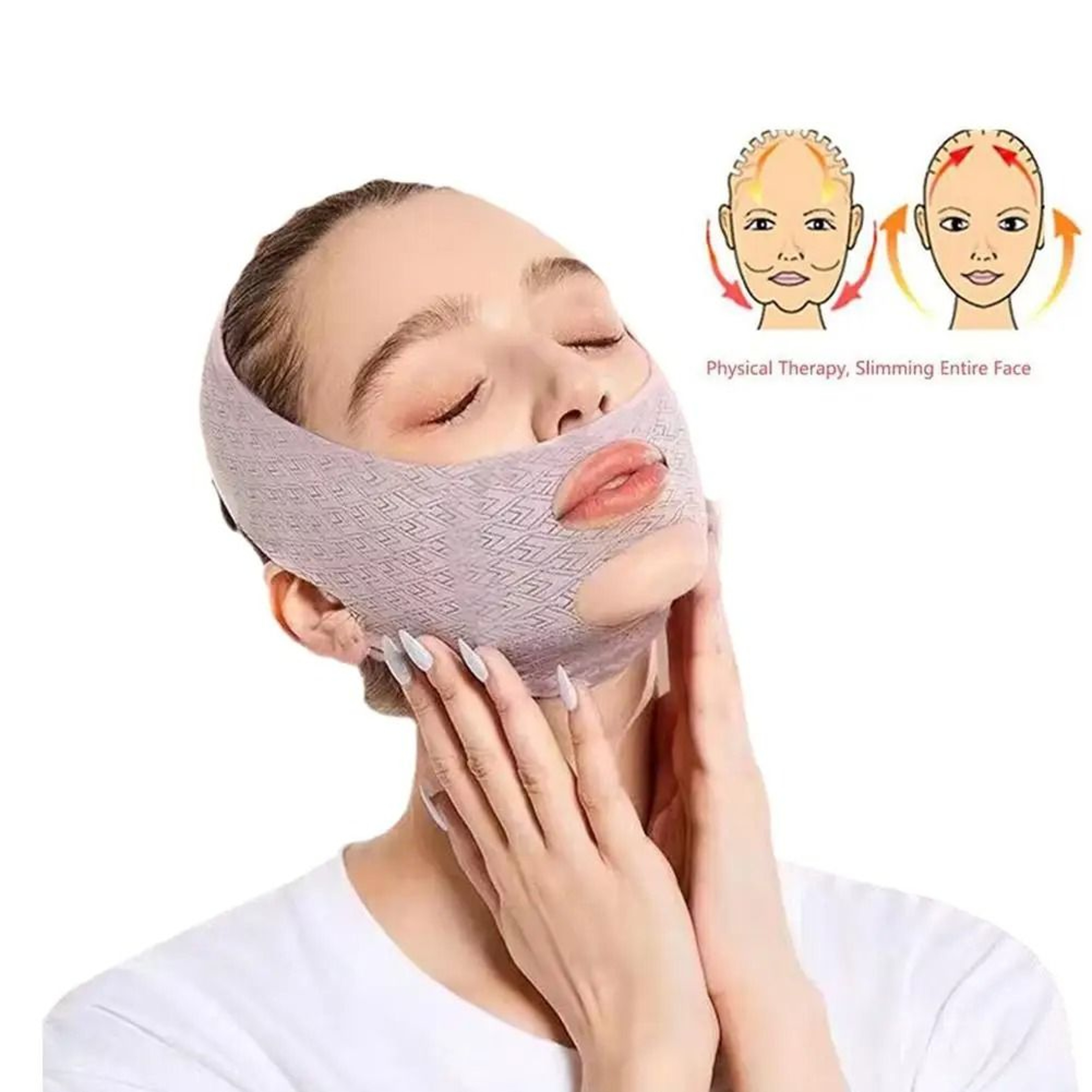Reusable Facial Contouring Compression Wrap And V Line Lifting Bandage 6