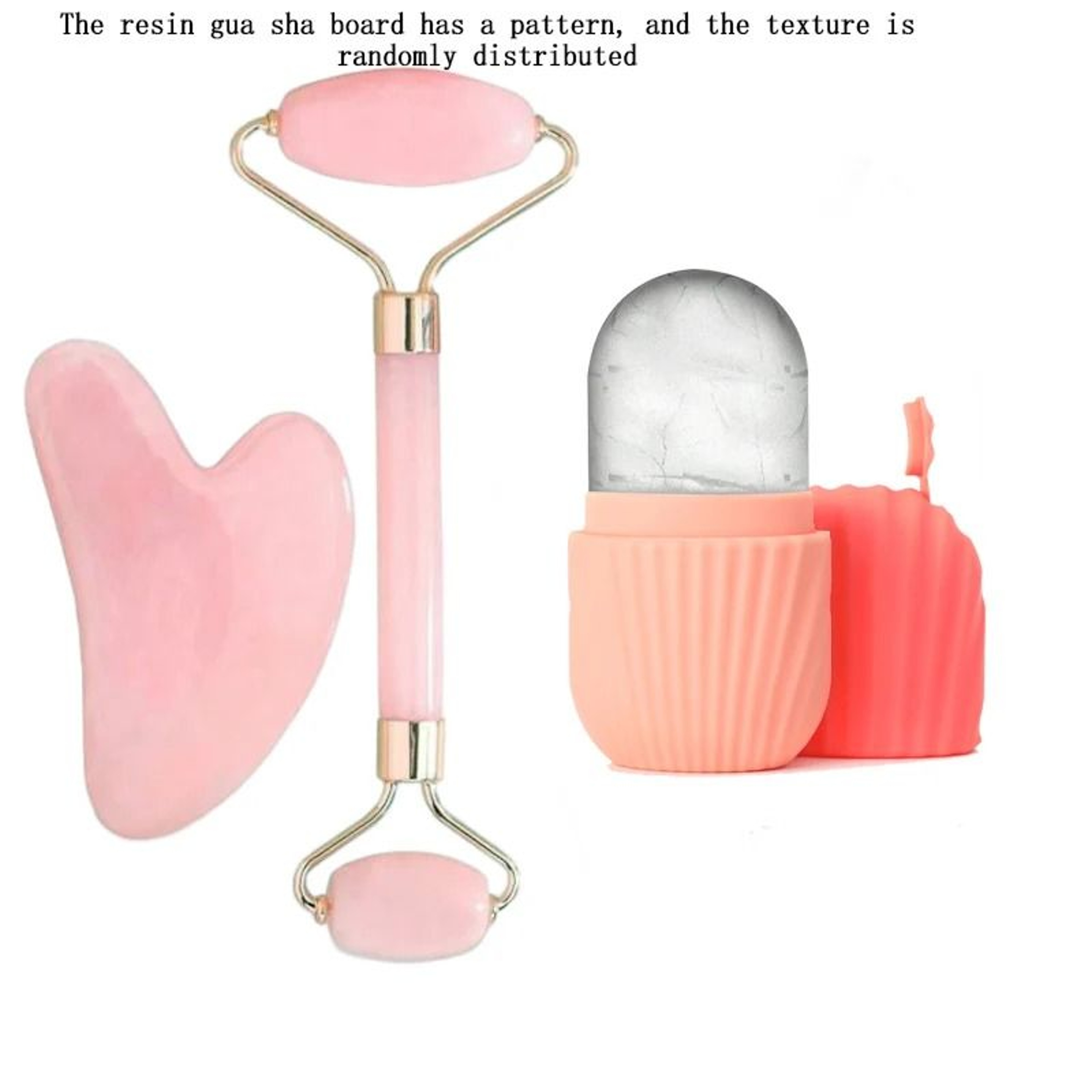 3Piece Ice Face Roller And Gua Sha Facial Skincare Set 7