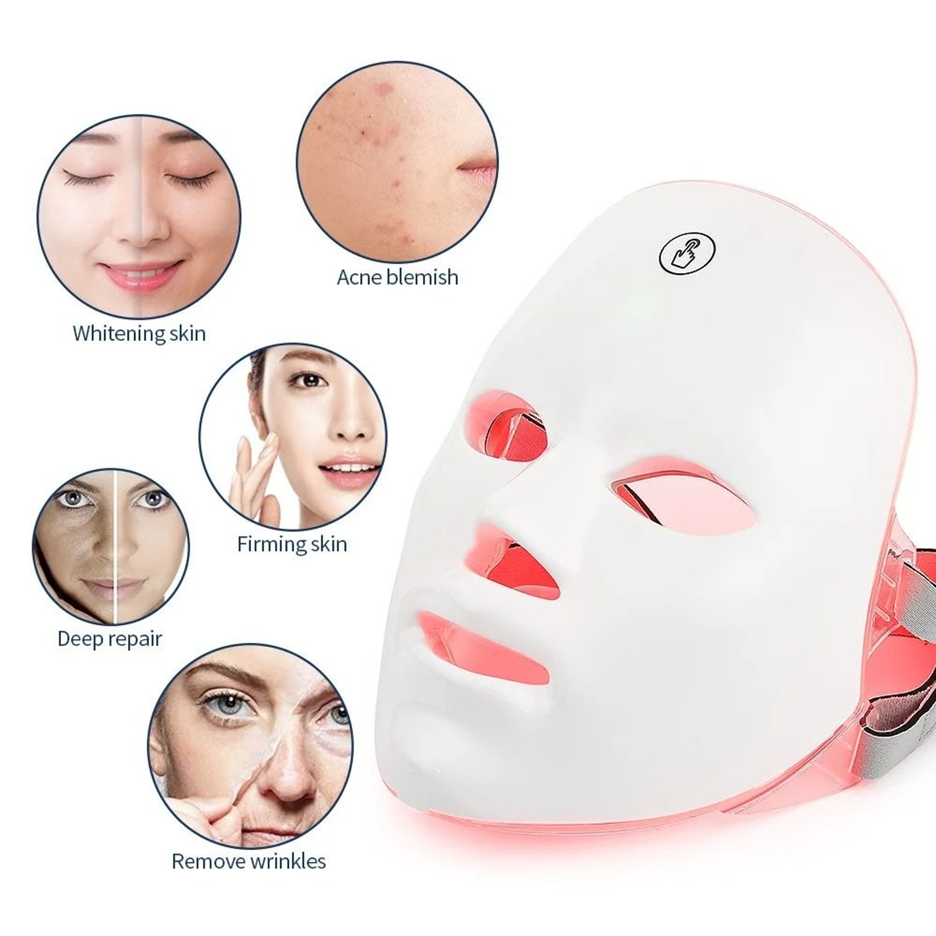 Wireless Multi Spectrum 7 Color LED Facial Beauty Mask 2