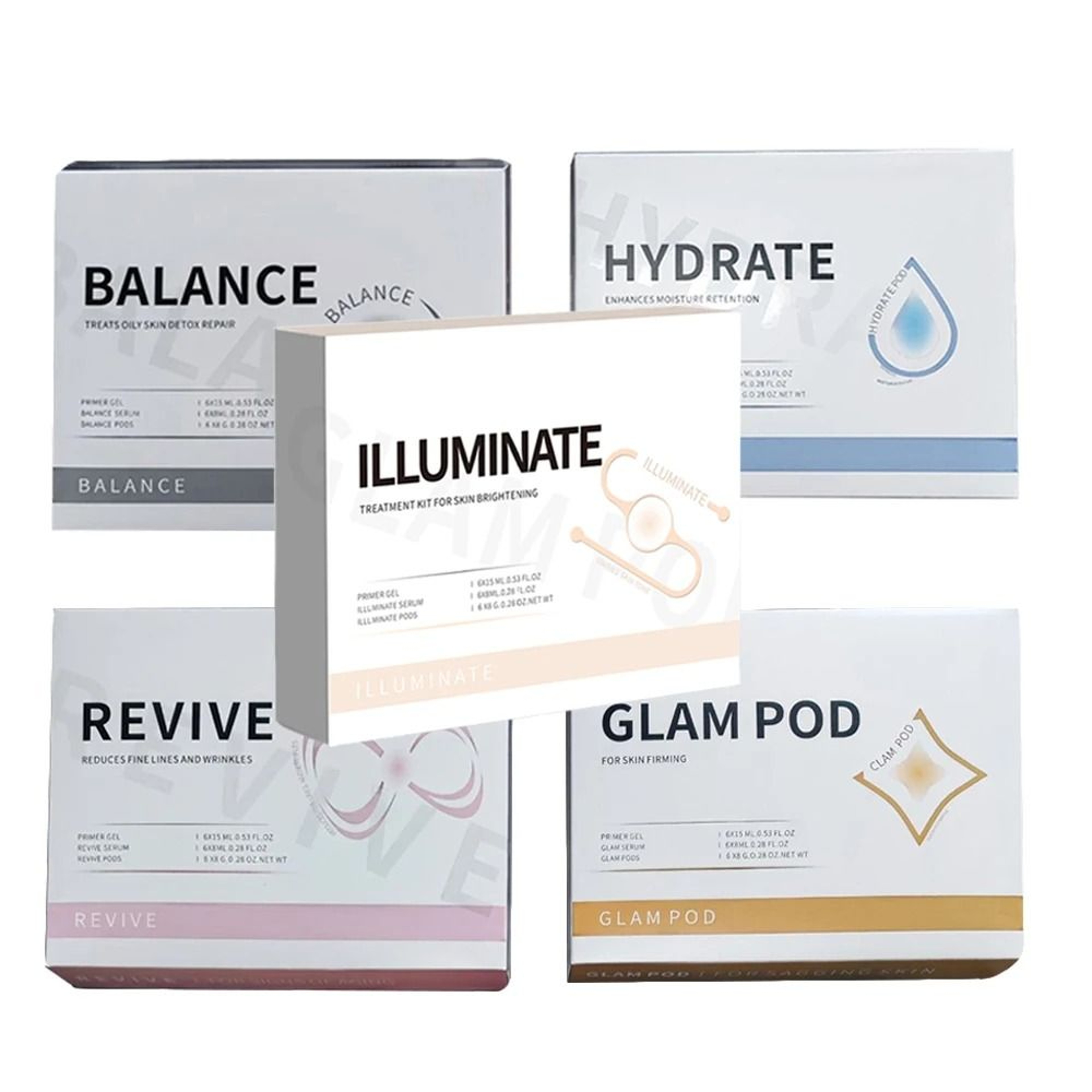 Replacement CO2 Glam Pod And Skincare Serum Gel Set For Bubble Facial Machines 5