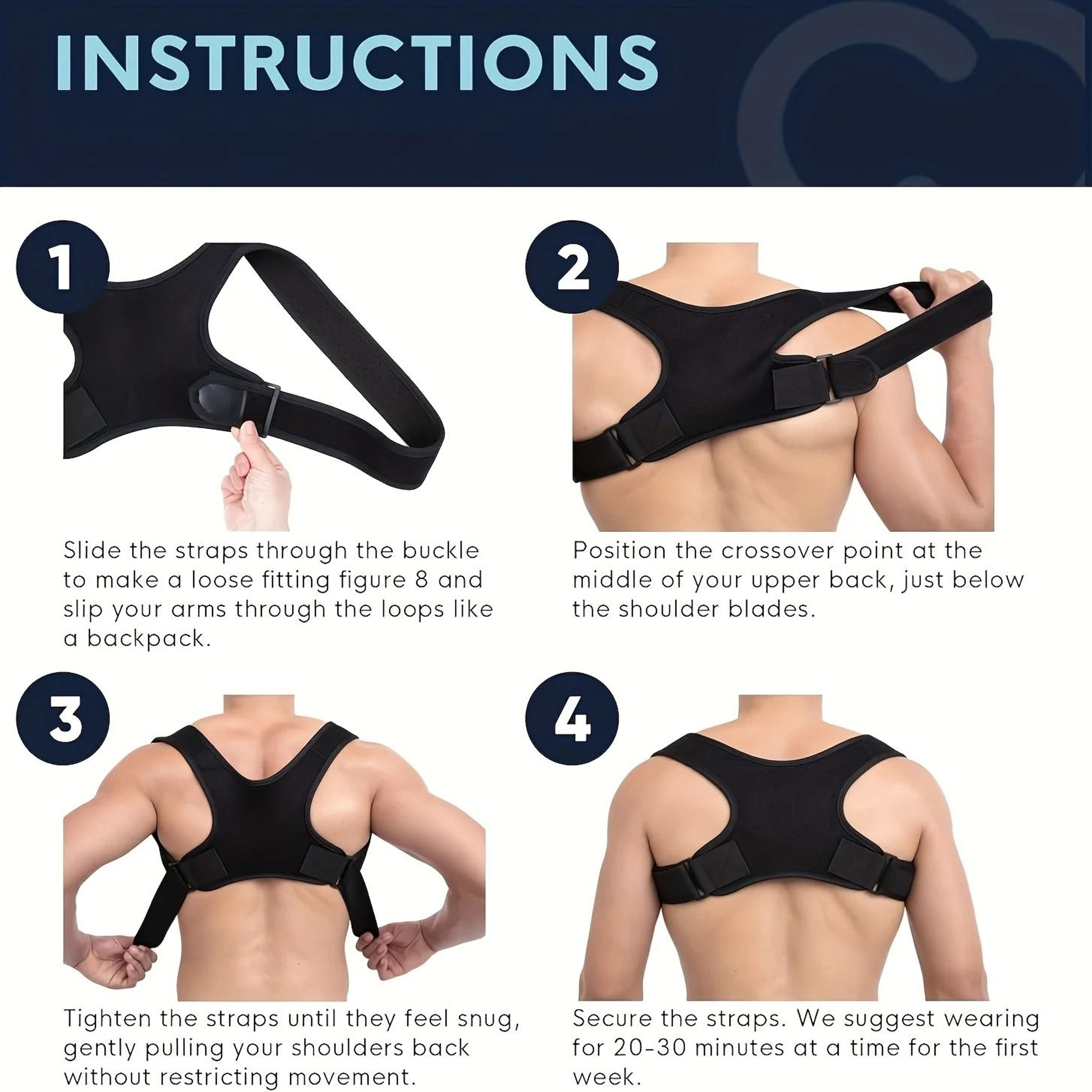 Ergonomic Non Slip Back Support And Posture Corrector Belt 3