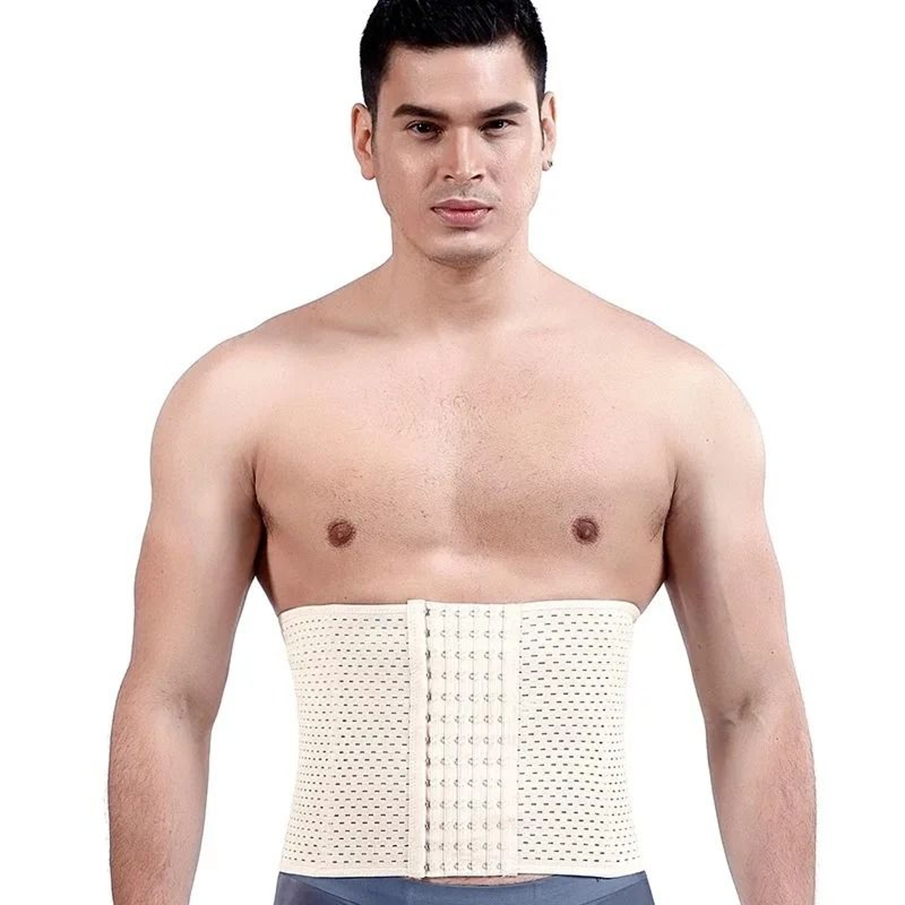 Mens HighCompression Waist Trainer And Abdomen Trimmer Belt 7