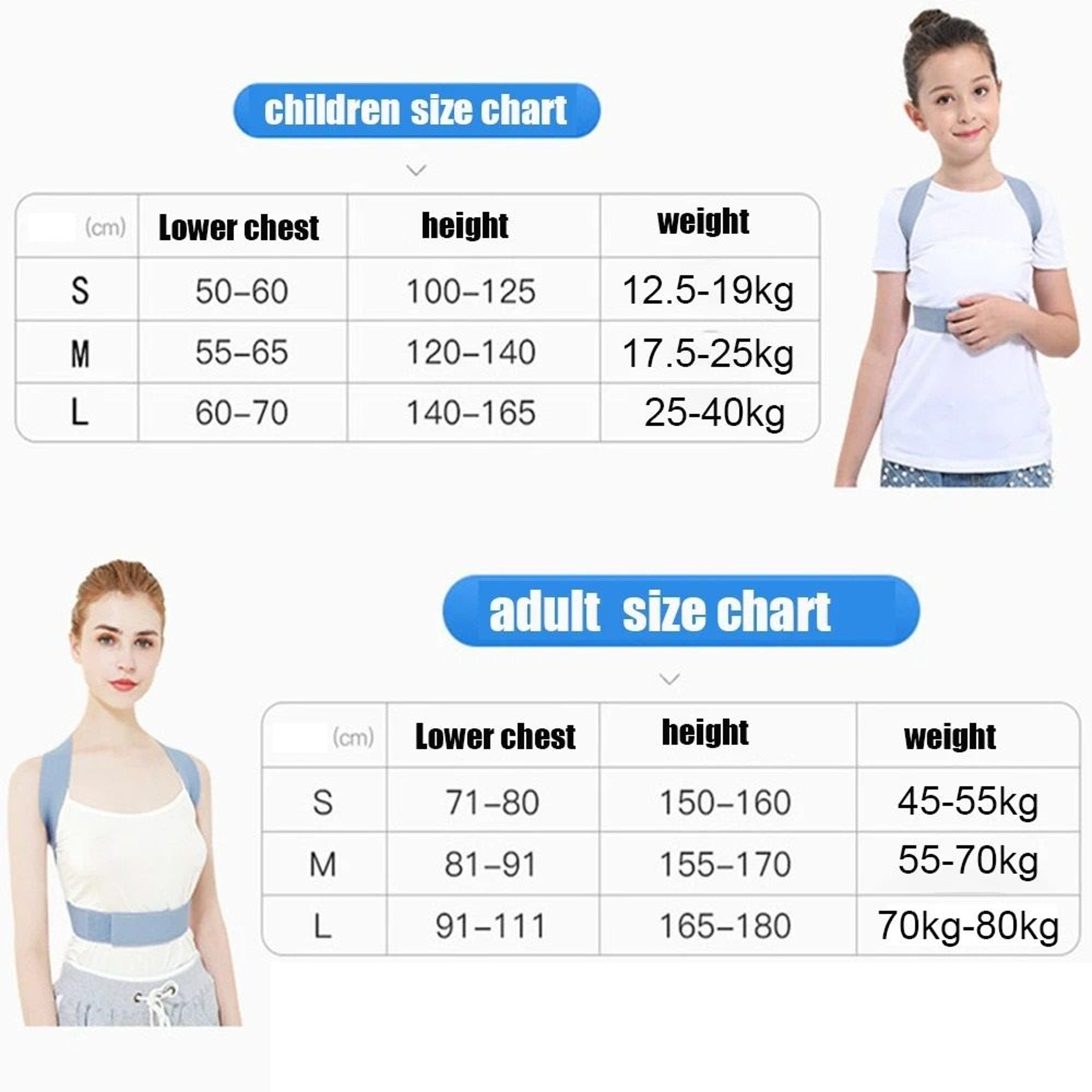 Children Adjustable Posture Corrector And Shoulder Support Belt 1