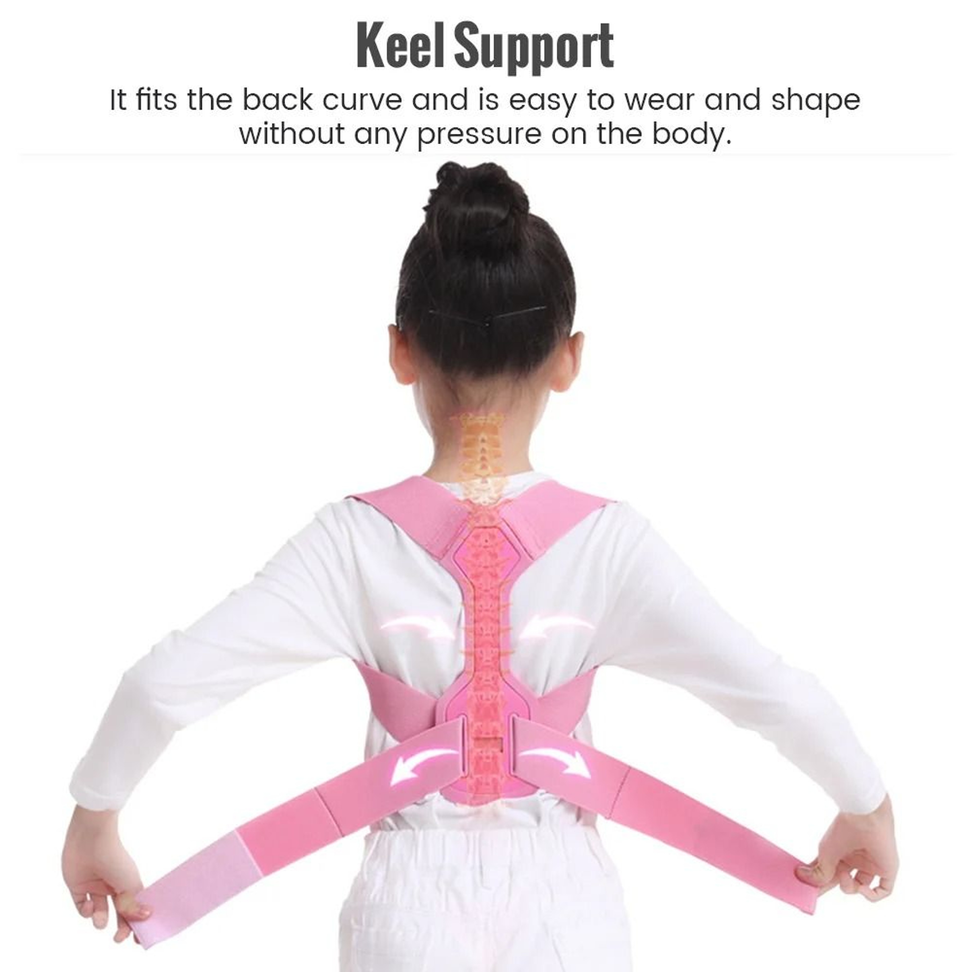Children Adjustable Posture Corrector And Shoulder Support Belt 3