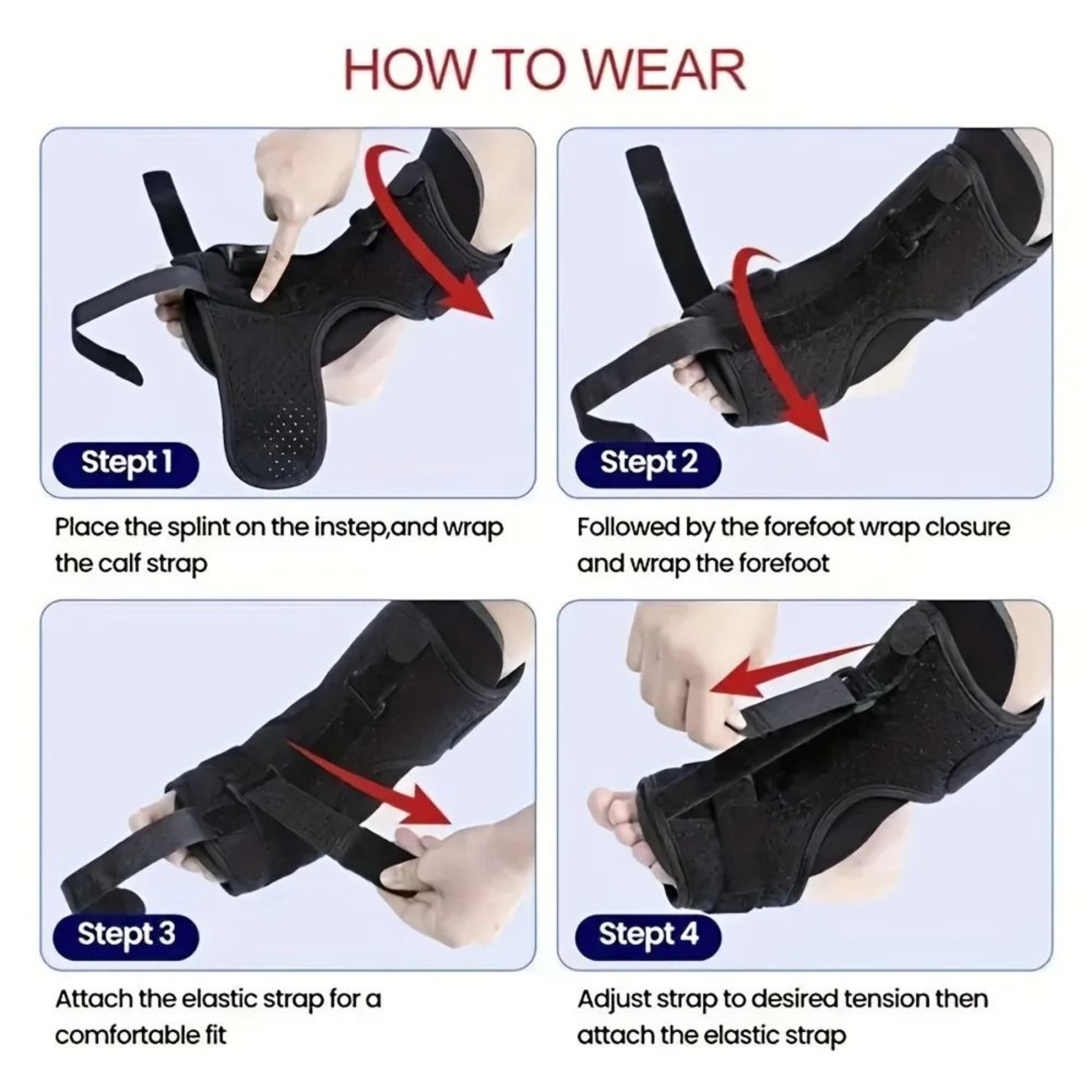 Adjustable Plantar Fasciitis Night Splint And Foot Drop Orthosis 4