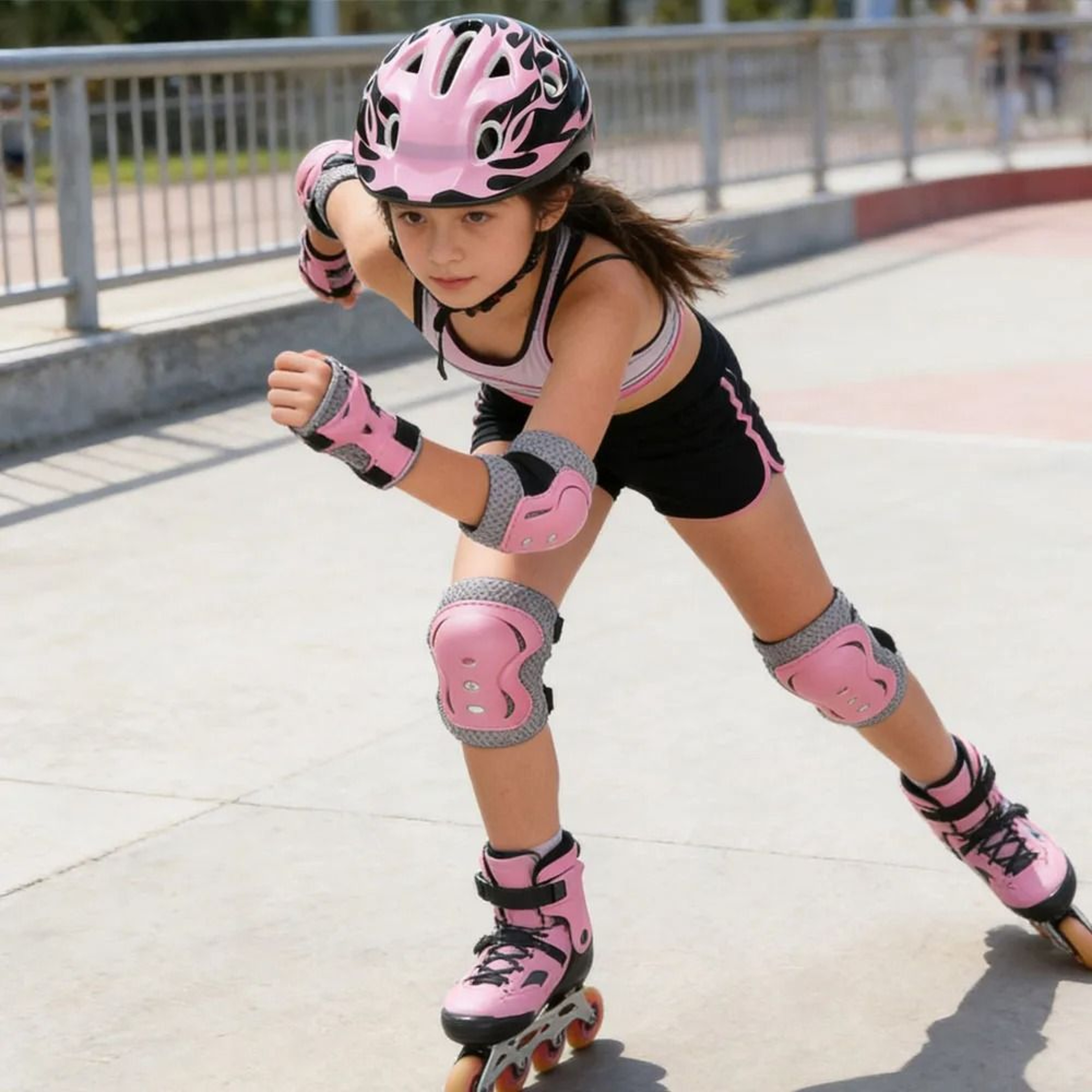 Premium Kids Skating Protective Gear Set And Skateboard Helmet Combo Kit 3