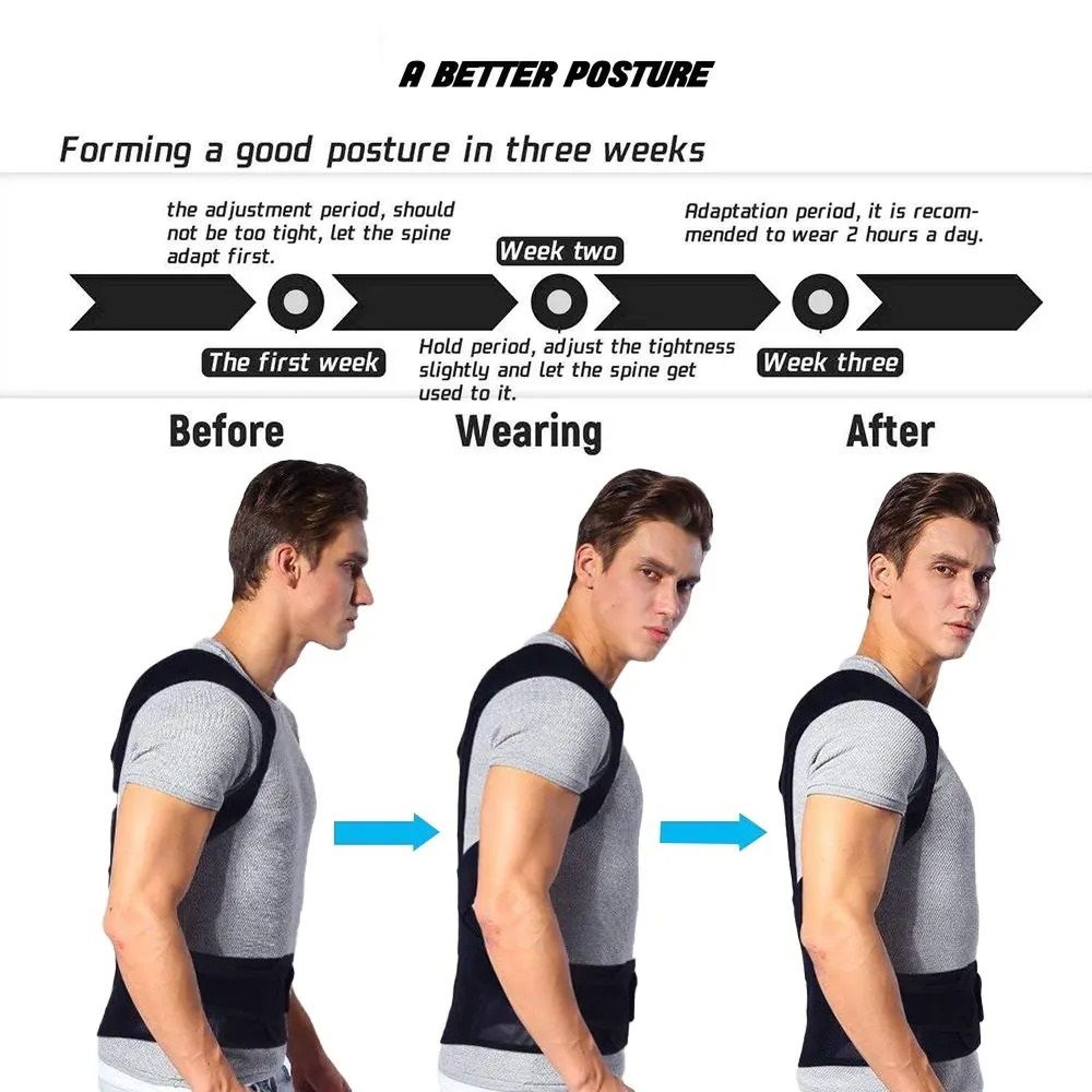 Premium Alloy Bar Posture Corrector And Scoliosis Spinal Support Corset 4