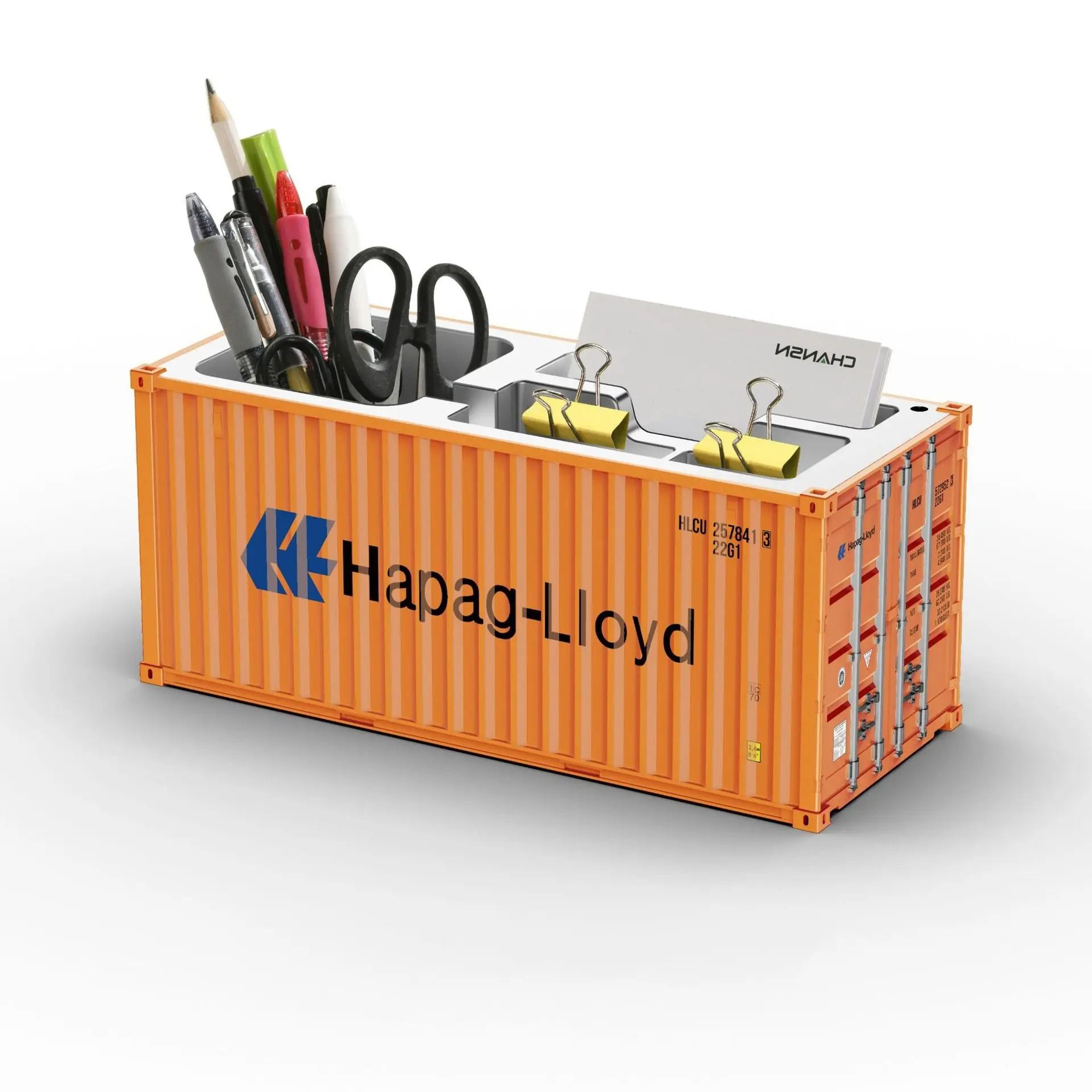 Simulated Ocean Freight Container Model Pen Holder And Desktop Storage Box 3