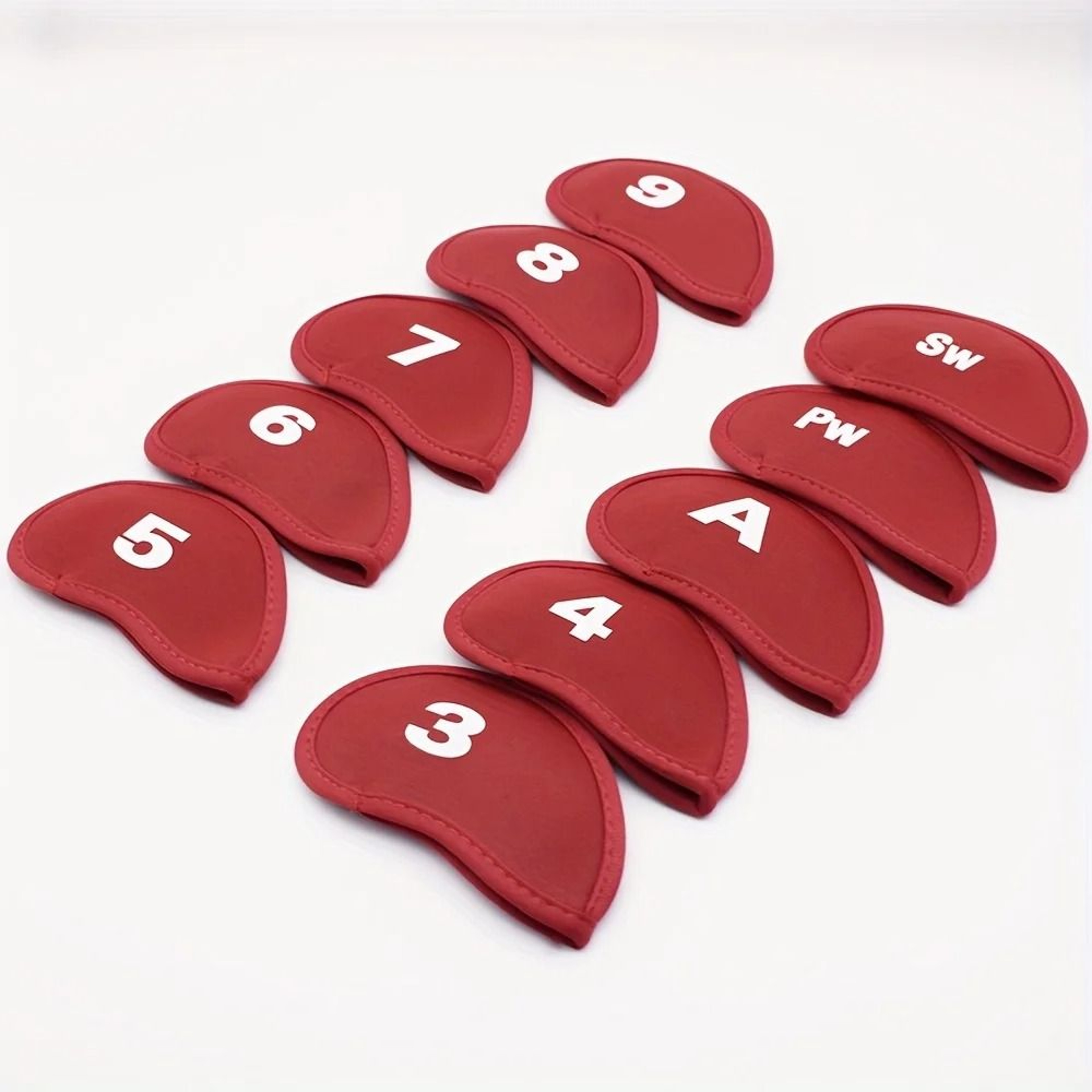 10Piece Portable Golf Club Iron Head Cover Set 7
