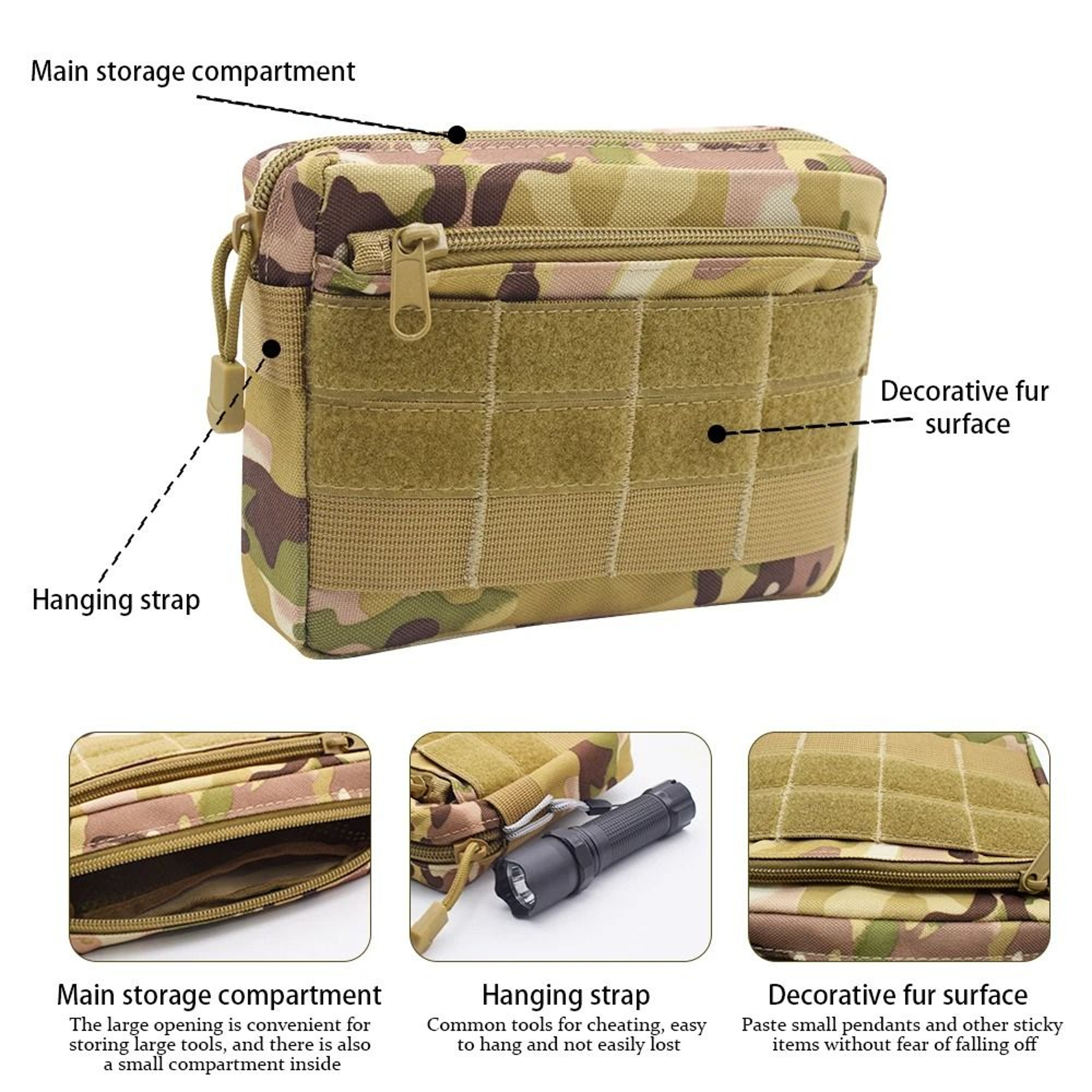 EDC Outdoor Tactical Waist Bag And MOLLE Phone Pouch 1