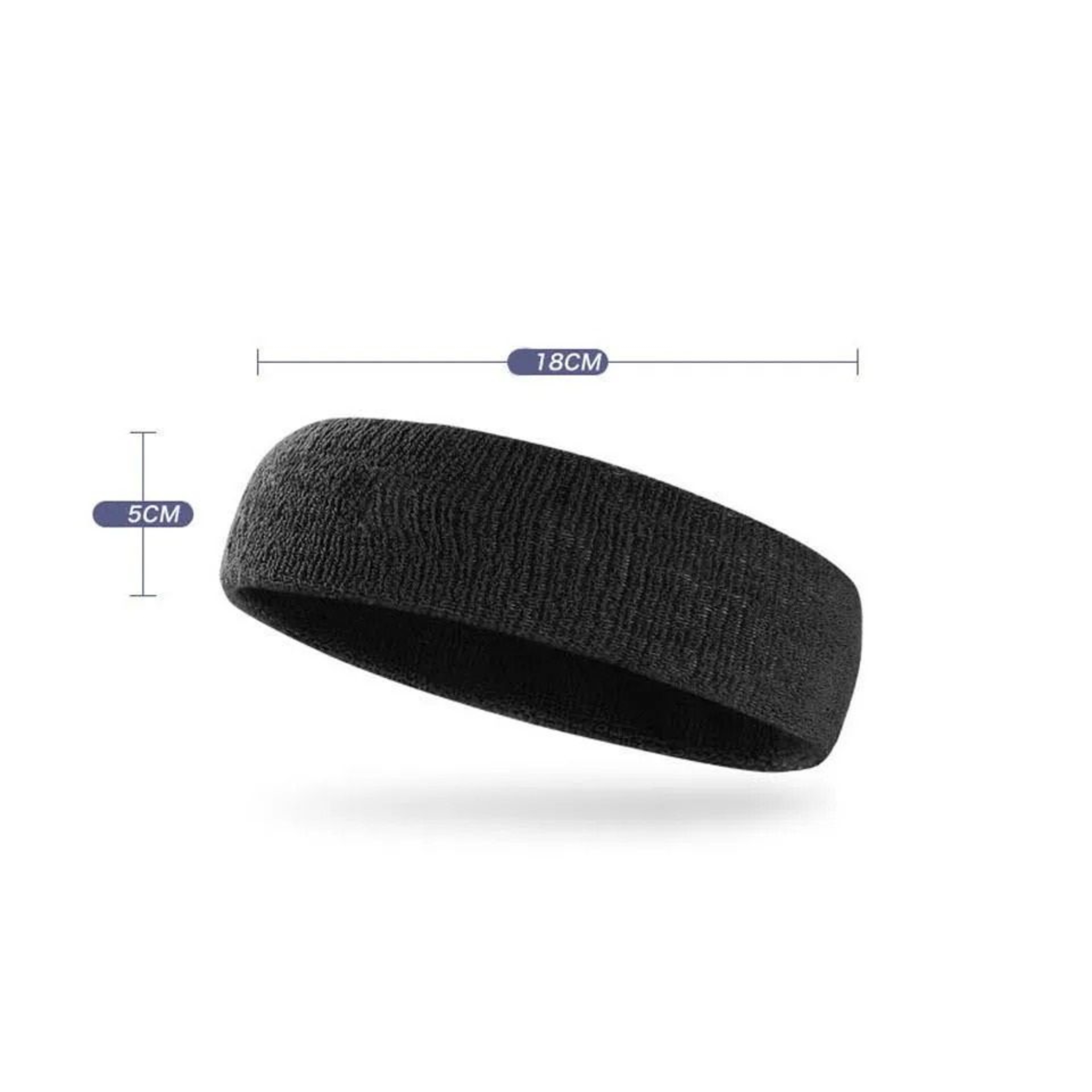 Elastic Cotton Athletic Headband Sweatband For Tennis Basketball  Fitness 1