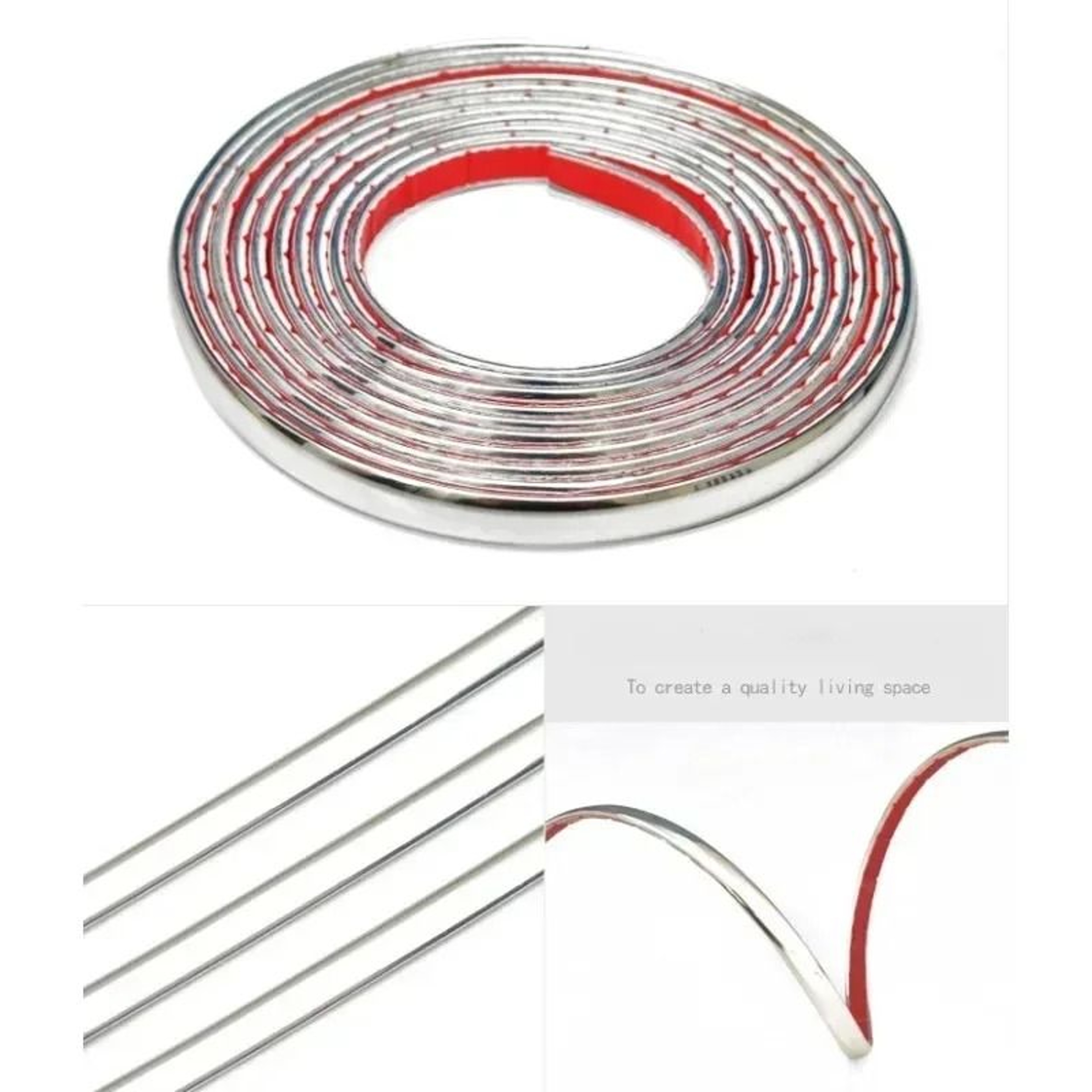 5m 164 Ft Self Adhesive PVC Molding Trim Strip  Flexible Wall Border  Mirror Frame Decor Line 8