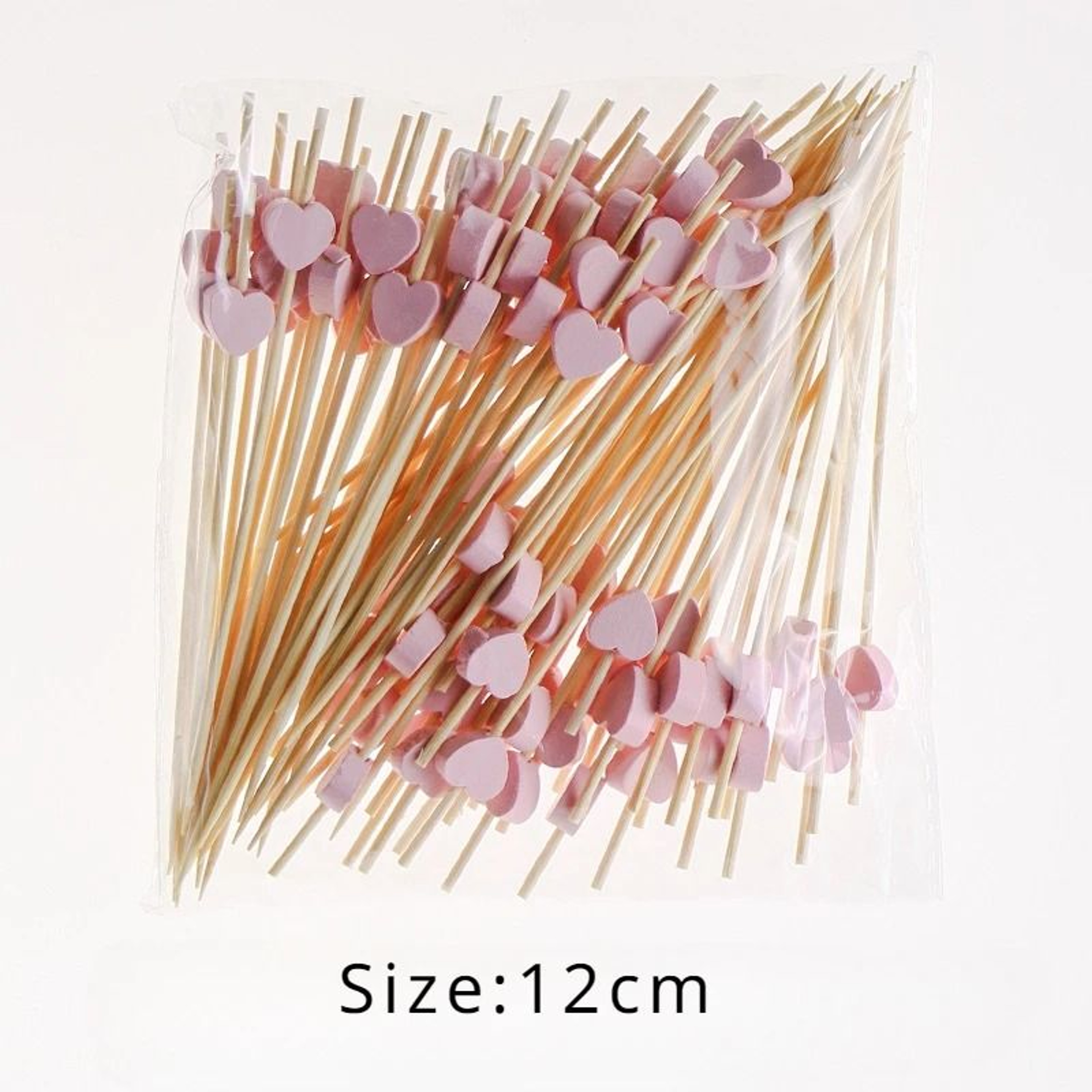 Red Heart Cocktail Picks  Fruit Sticks  Disposable Bamboo Cocktail Toothpicks For Valentines Day We 10