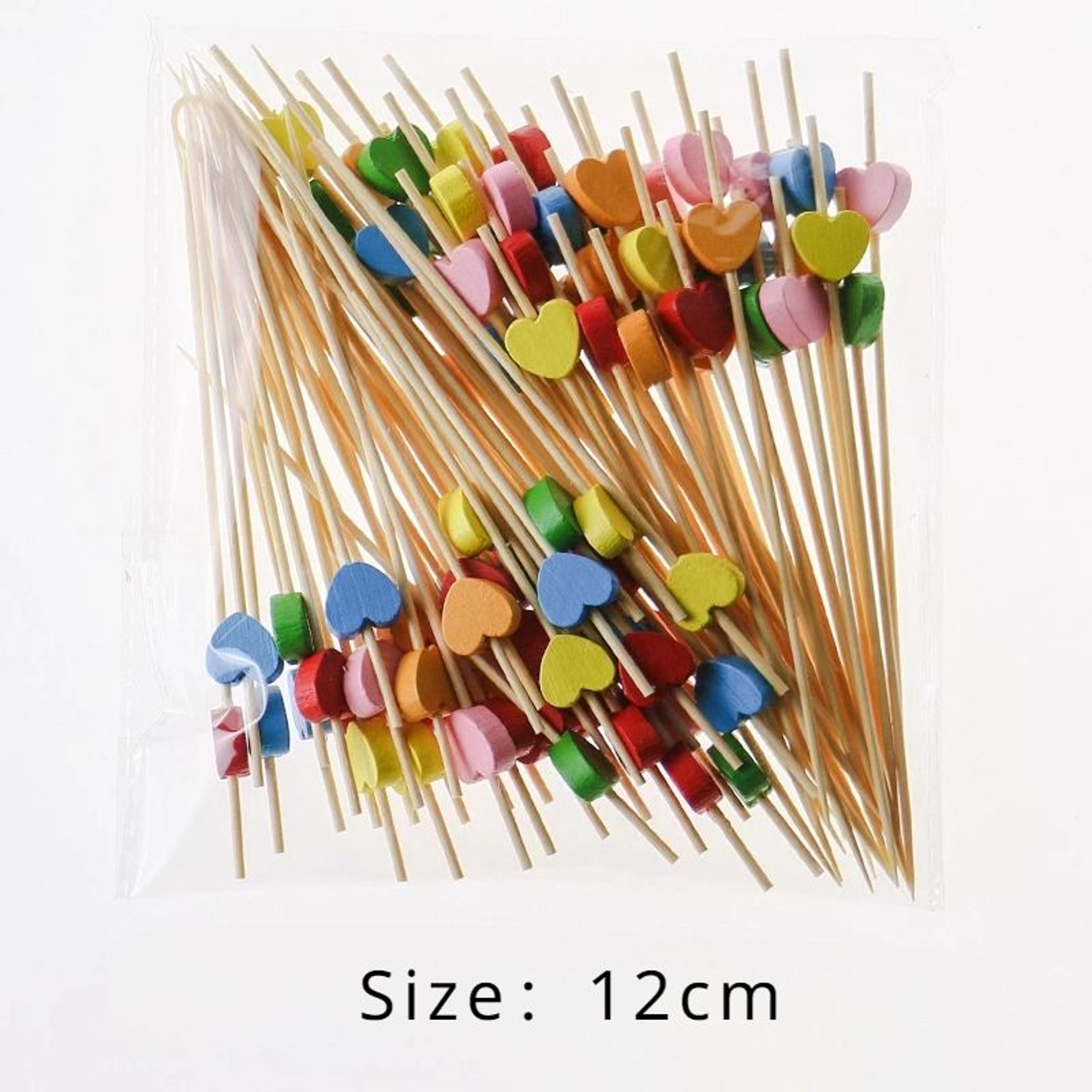 Red Heart Cocktail Picks  Fruit Sticks  Disposable Bamboo Cocktail Toothpicks For Valentines Day We 7