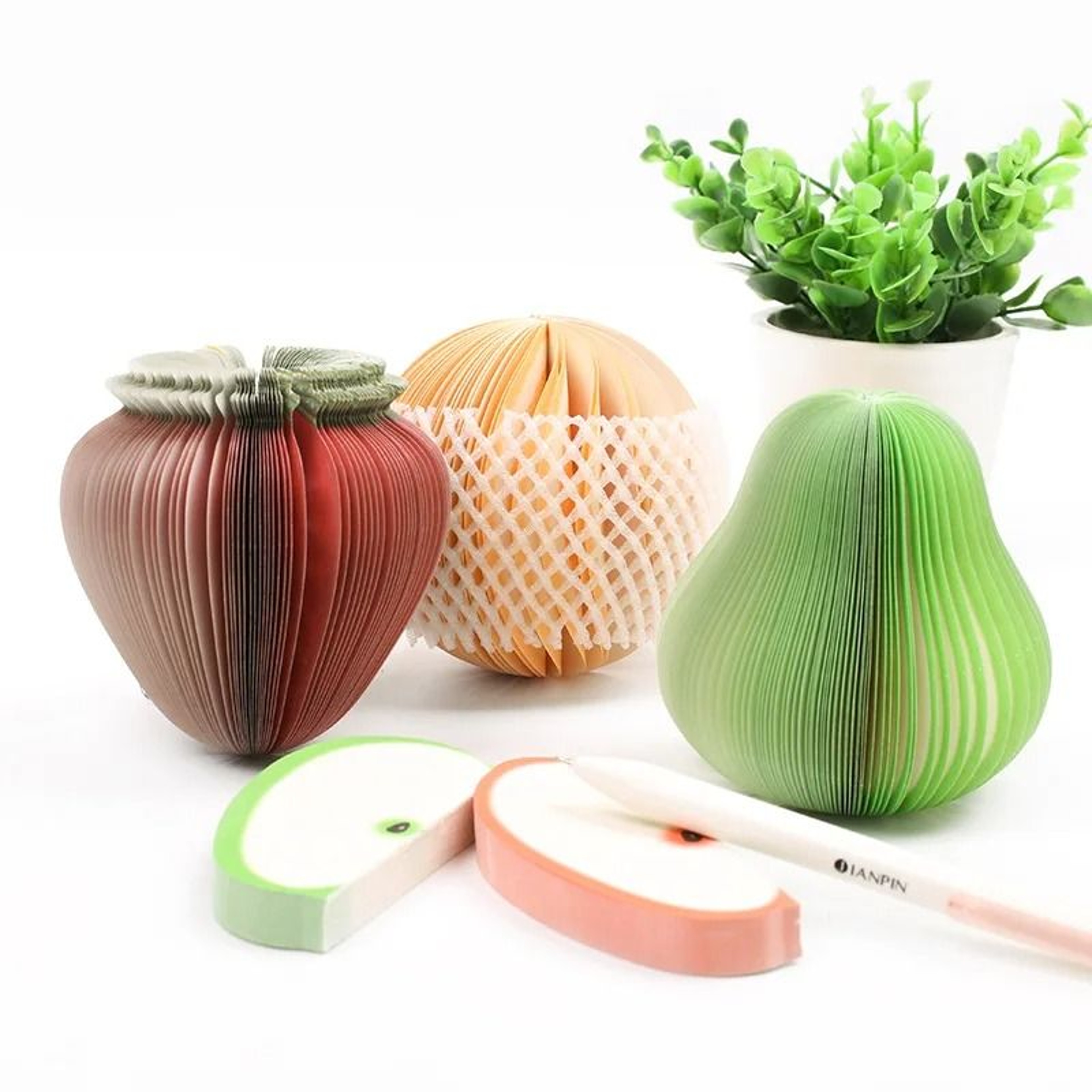 Cute Creative DIY Fruit Sticky Notes Memo Pads SelfAdhesive Paper Korean Stationery For Office And  4