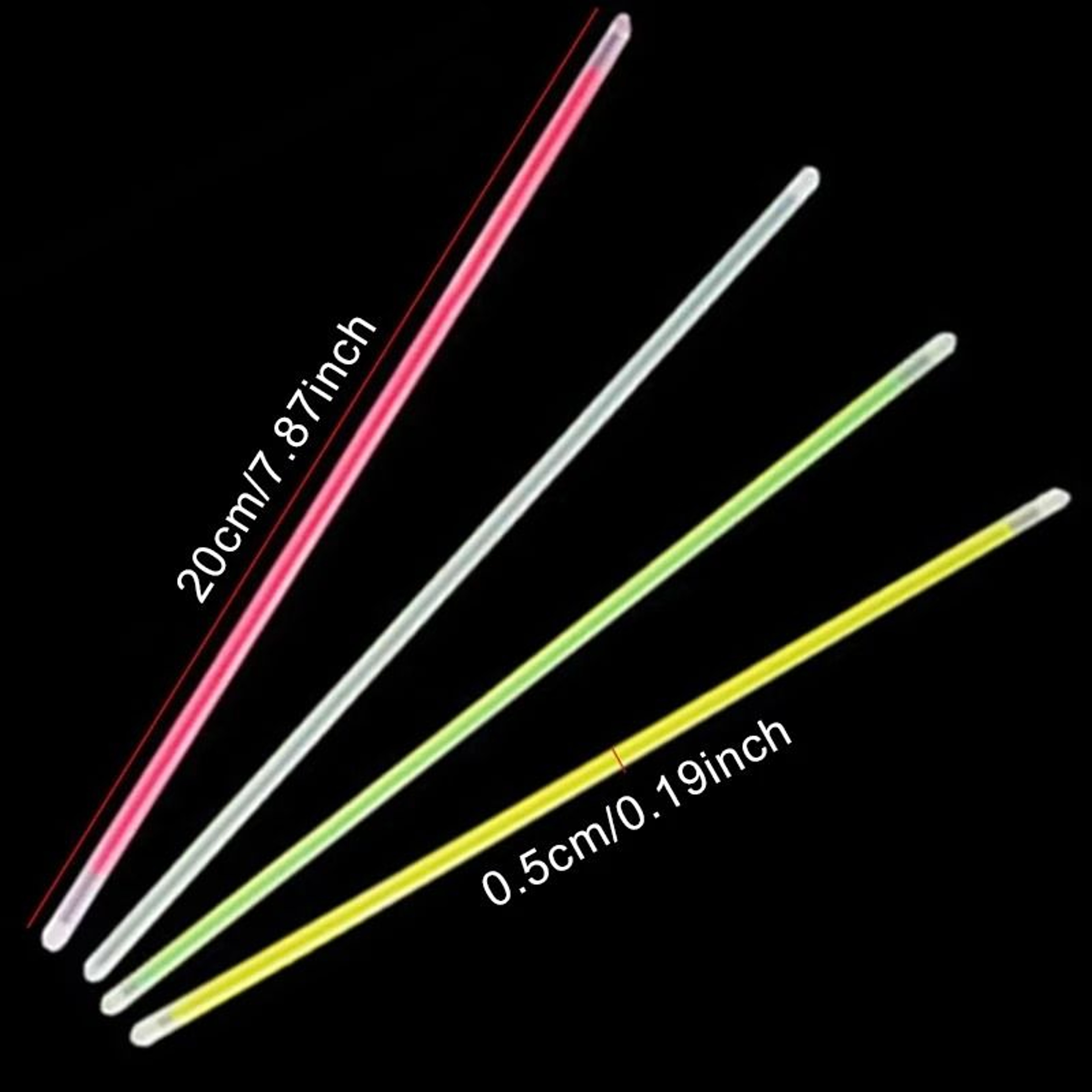 Glow Stick Set Night Glowing Fluorescence Sticks Cheering Props Festival Home Party Garden DIY Deco 5