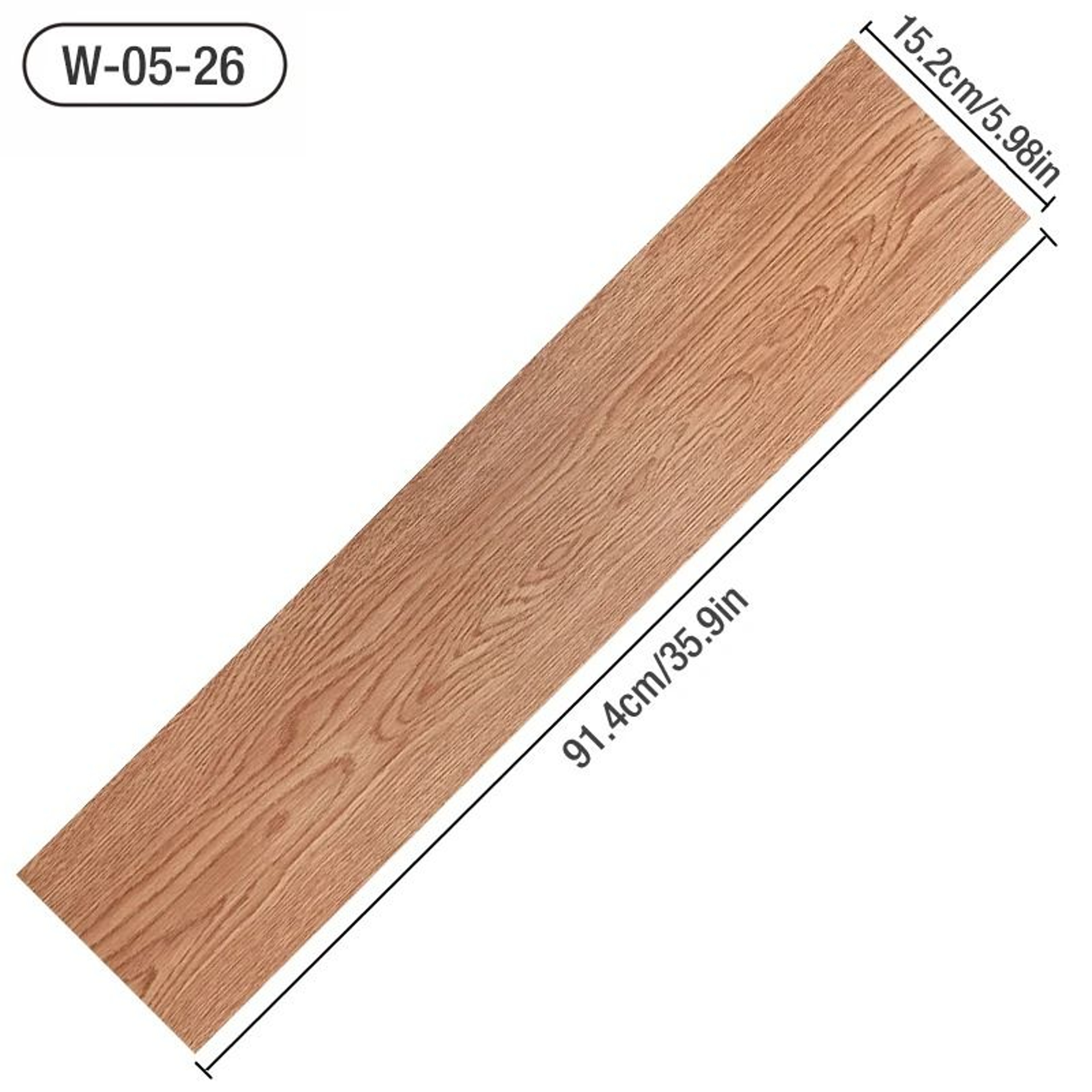 359 X 598 Inch 3D Self Adhesive Wood Grain Floor Wall Sticker Waterproof Wear Resistant Vinyl Plank 2