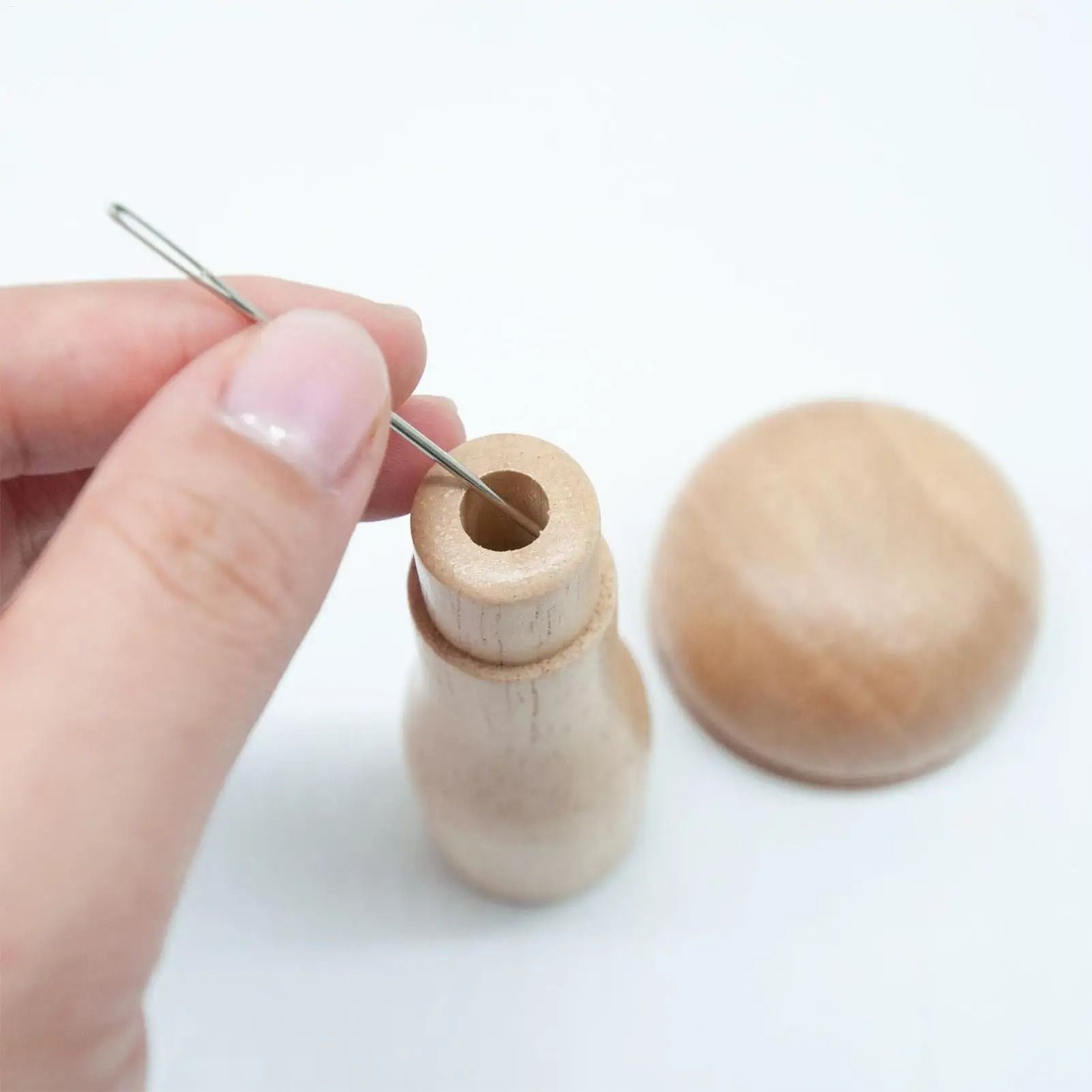 Wooden Darning Mushroom Repair Tool Kit For Socks Sweaters Jeans Clothing 1