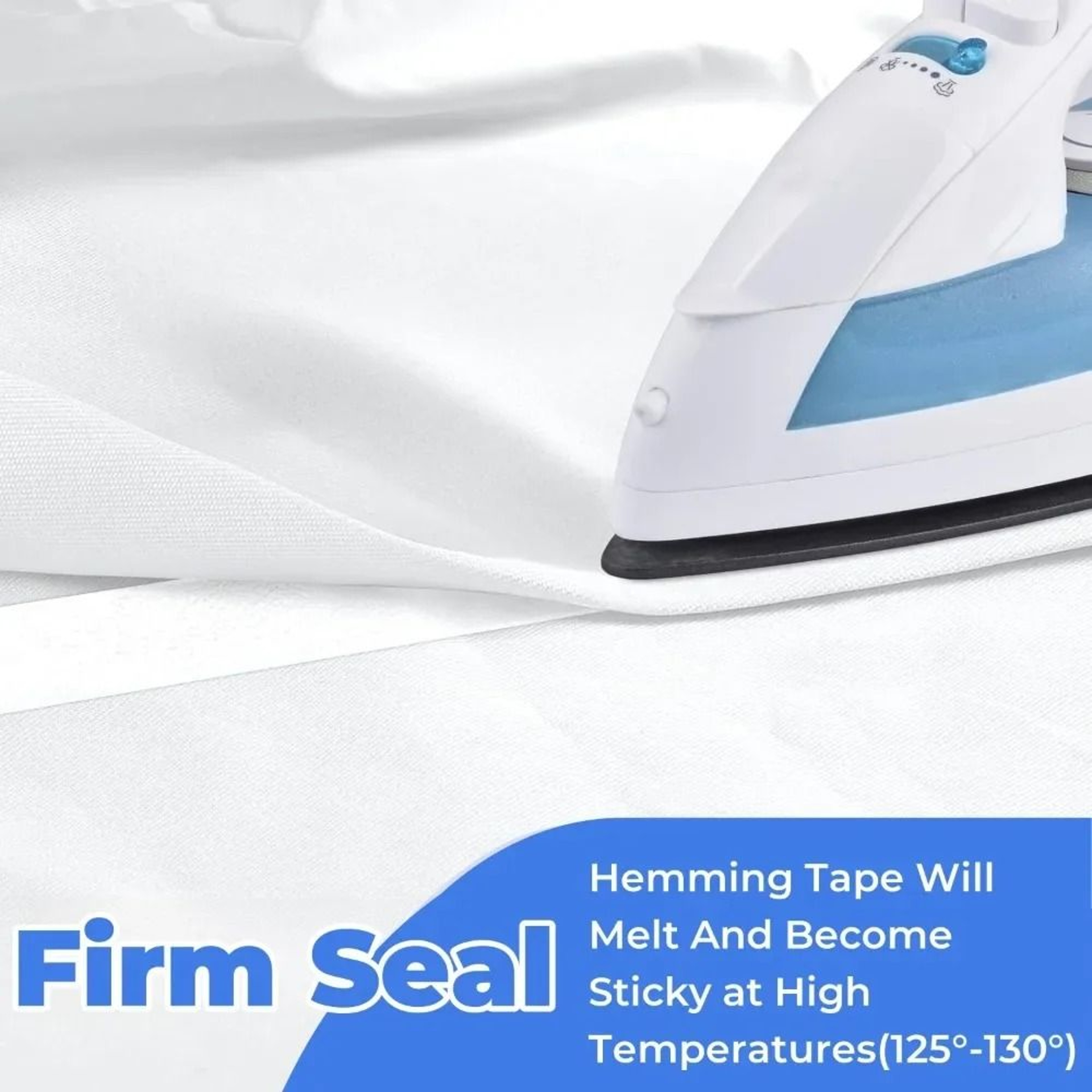 NoSew Self Adhesive IronOn Fabric Hem Tape For Pants Jeans And Clothes Repair 1
