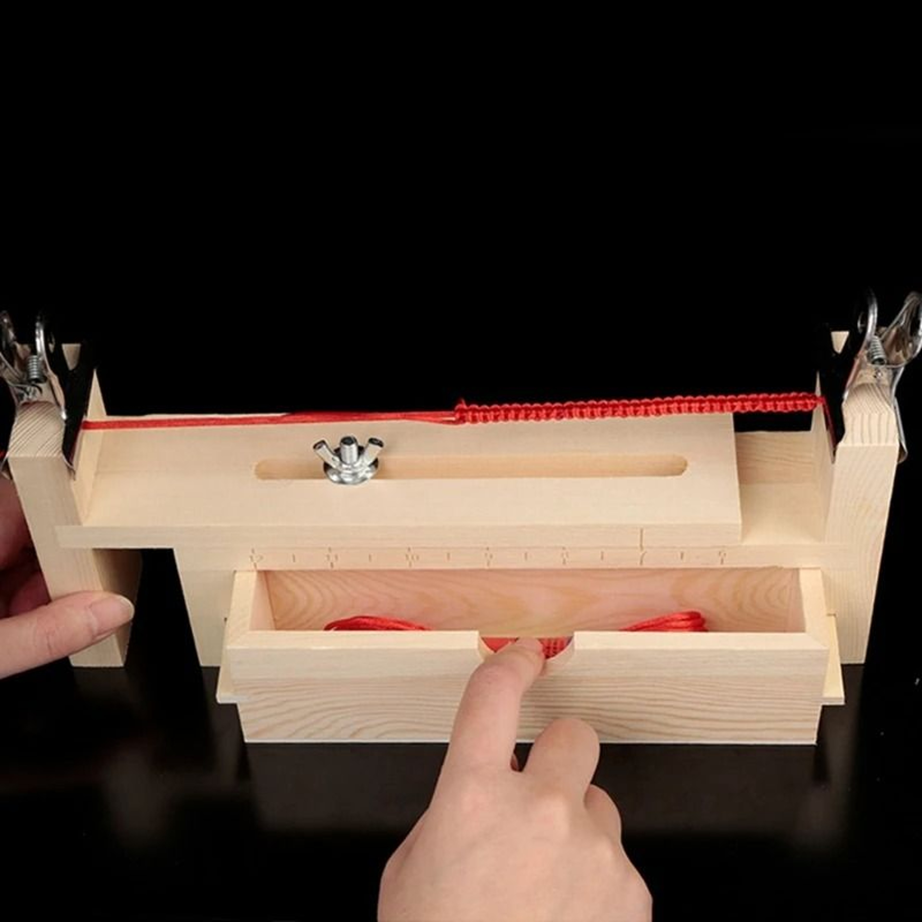 Adjustable Wooden Paracord Bracelet Jig Set And Rope Weaving Workbench Platform 1