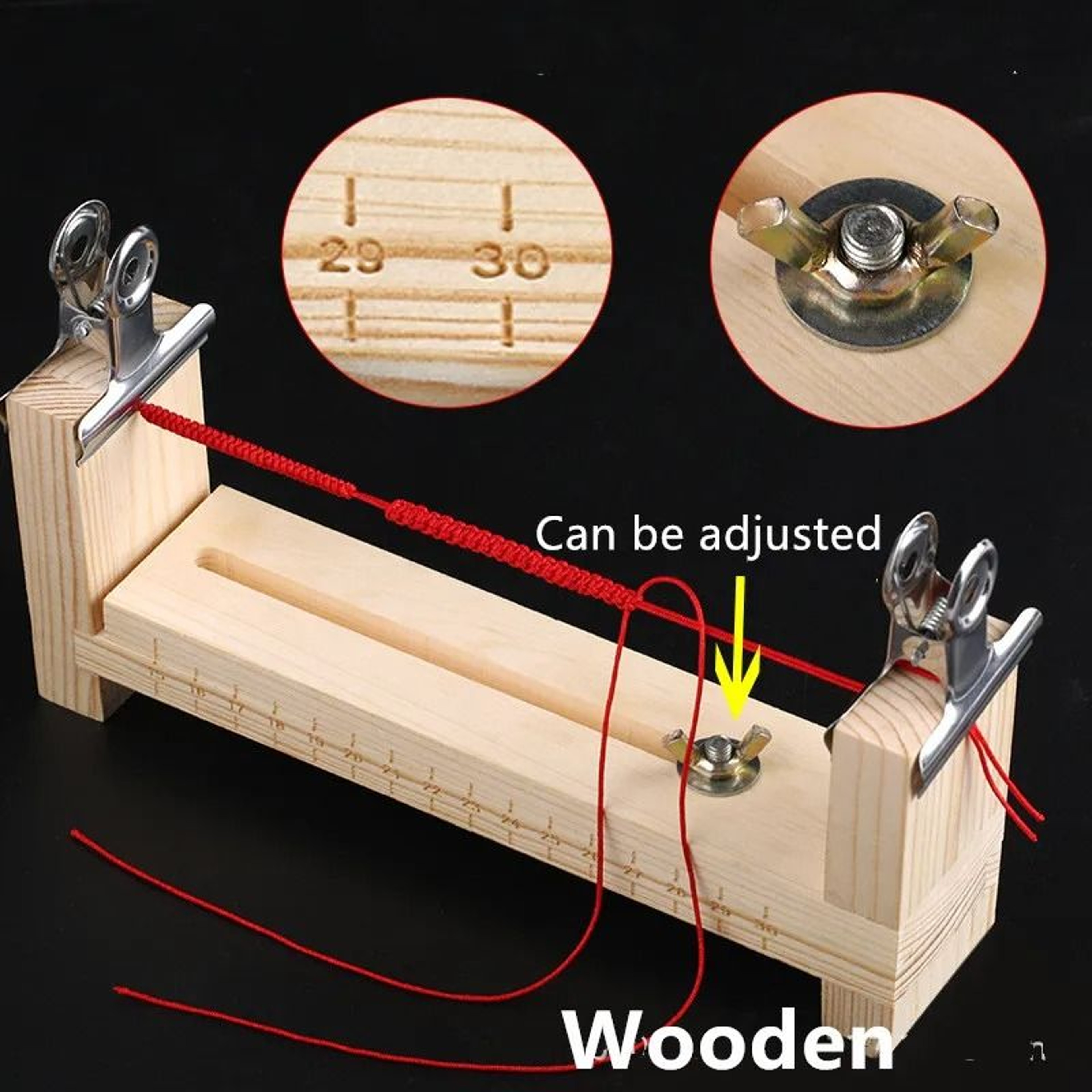 Adjustable Wooden Paracord Bracelet Jig Set And Rope Weaving Workbench Platform 3