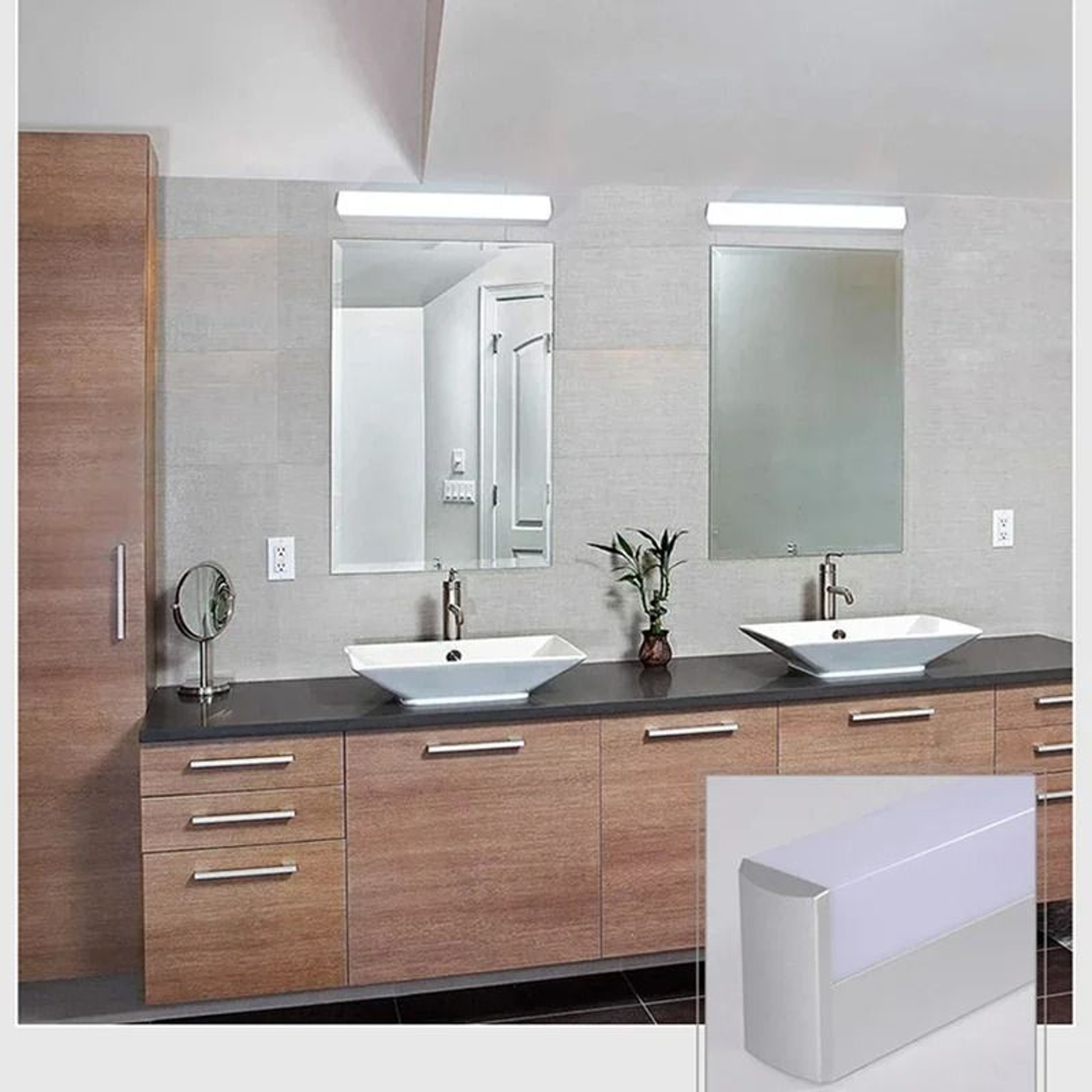 Moisture Proof LED Mirror Wall Light 984 In 25 Cm And 1575 In 40 Cm Long Strip Lamp For Bathroom An 2