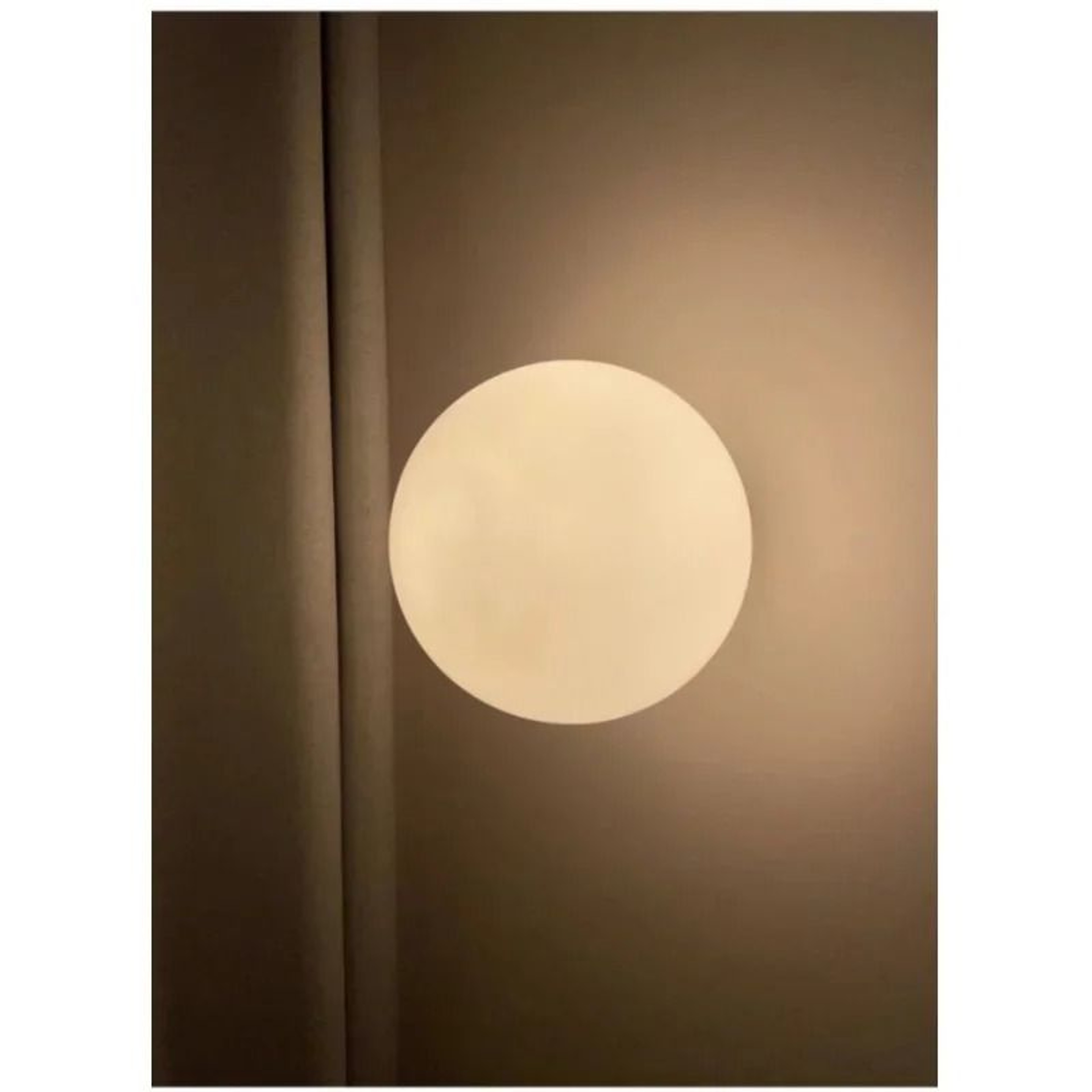 Modern Spherical Plastic LED Wall Sconce Lamp For Bedroom Living Room And Hallway 4