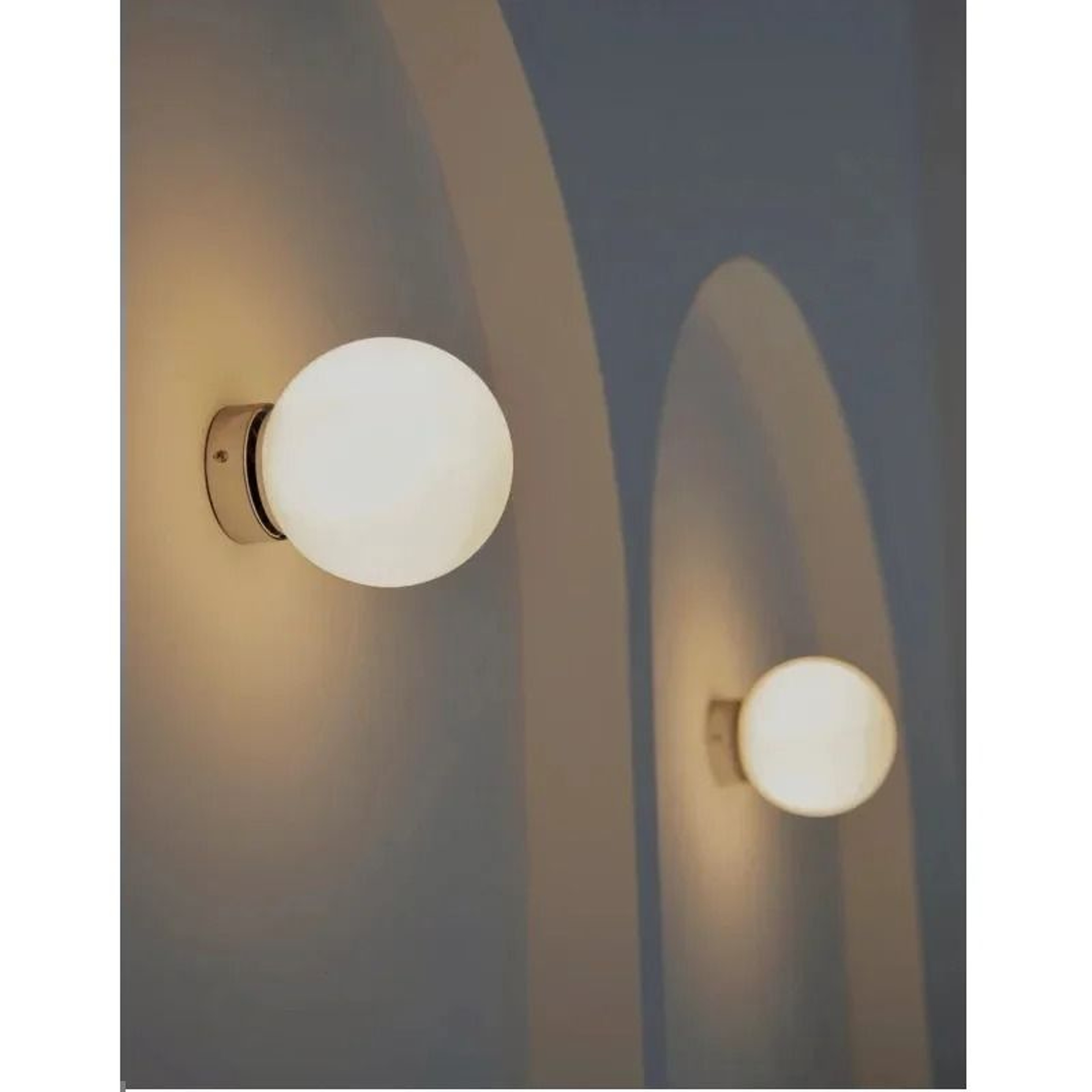 Modern Spherical Plastic LED Wall Sconce Lamp For Bedroom Living Room And Hallway 0