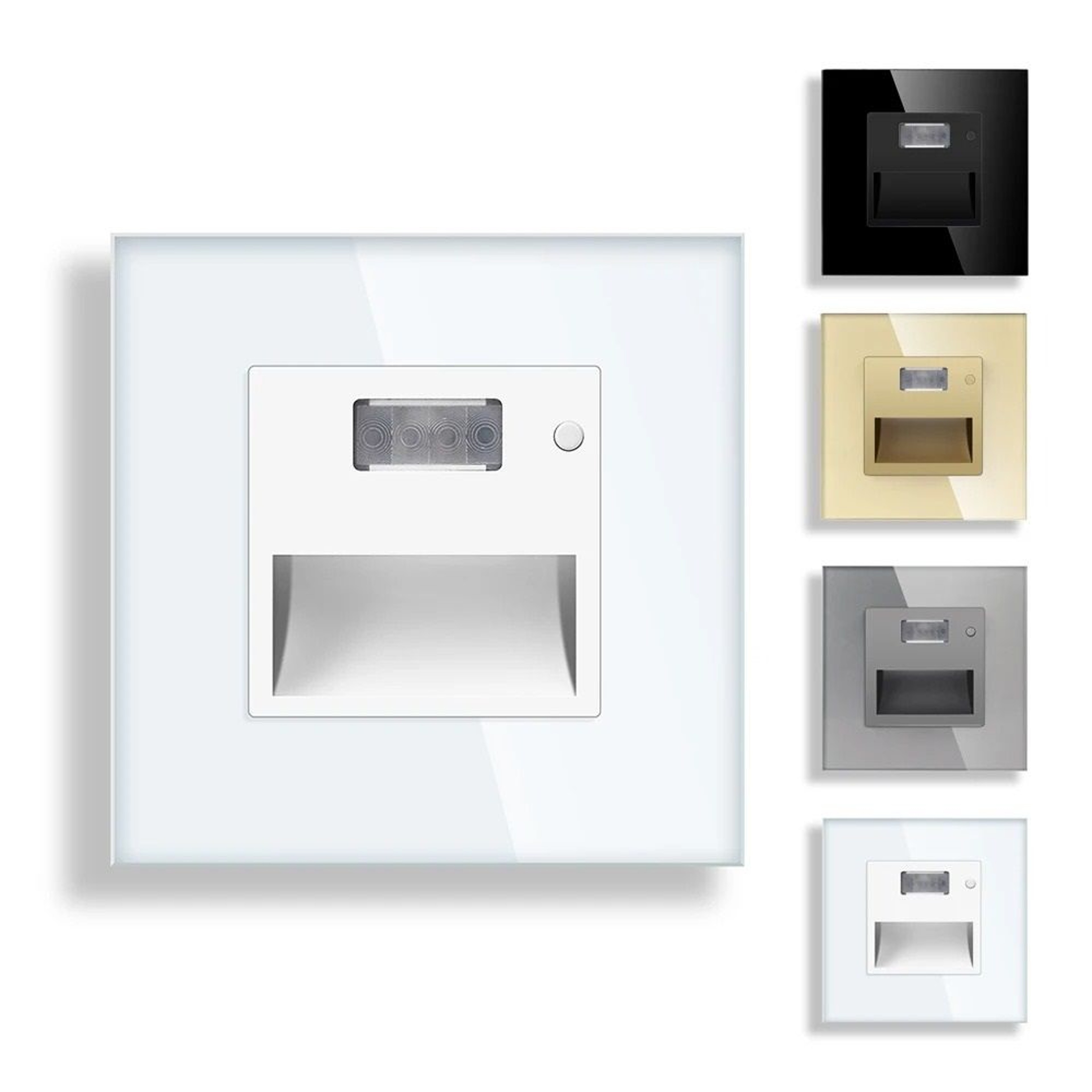 PIR Motion Sensor LED Recessed Stair Footlight Wall Lamp For Stairway Corridor And Hallway 0