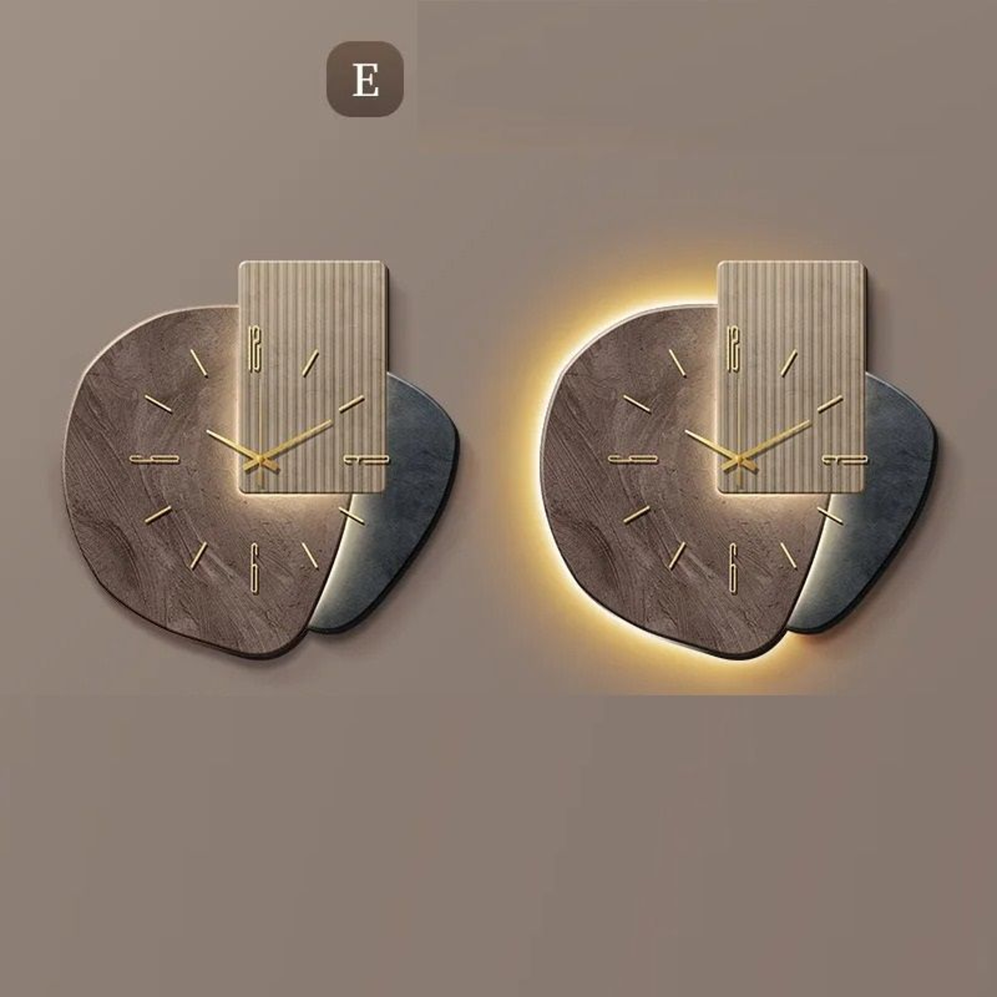 Modern Minimalist Lucky Stone Wall Clock With Silent Movement For Living Room And Dining Room 9