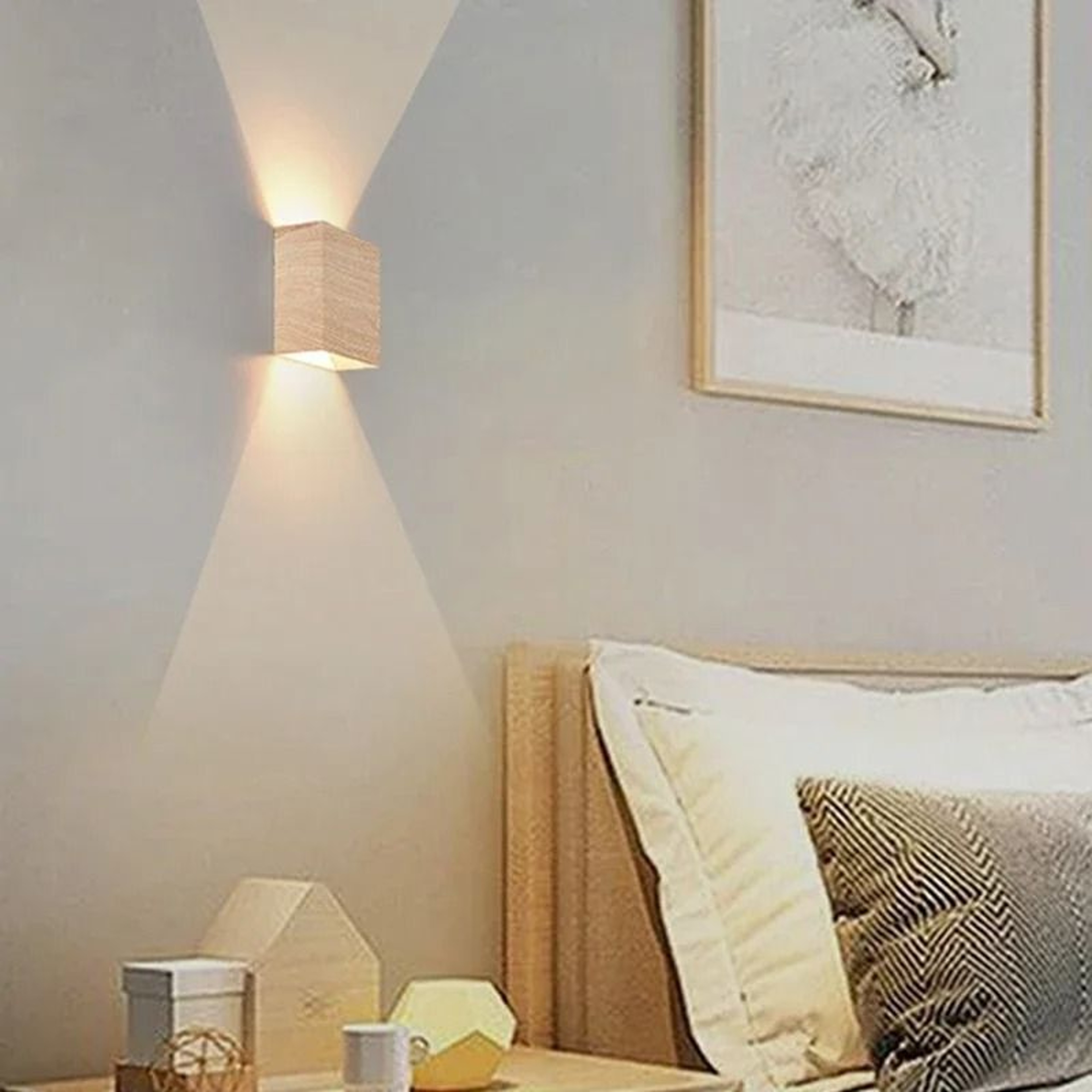 Creative Wood LED Up And Down Wall Lamp For Artistic Entrances Stairs And Balconies 3