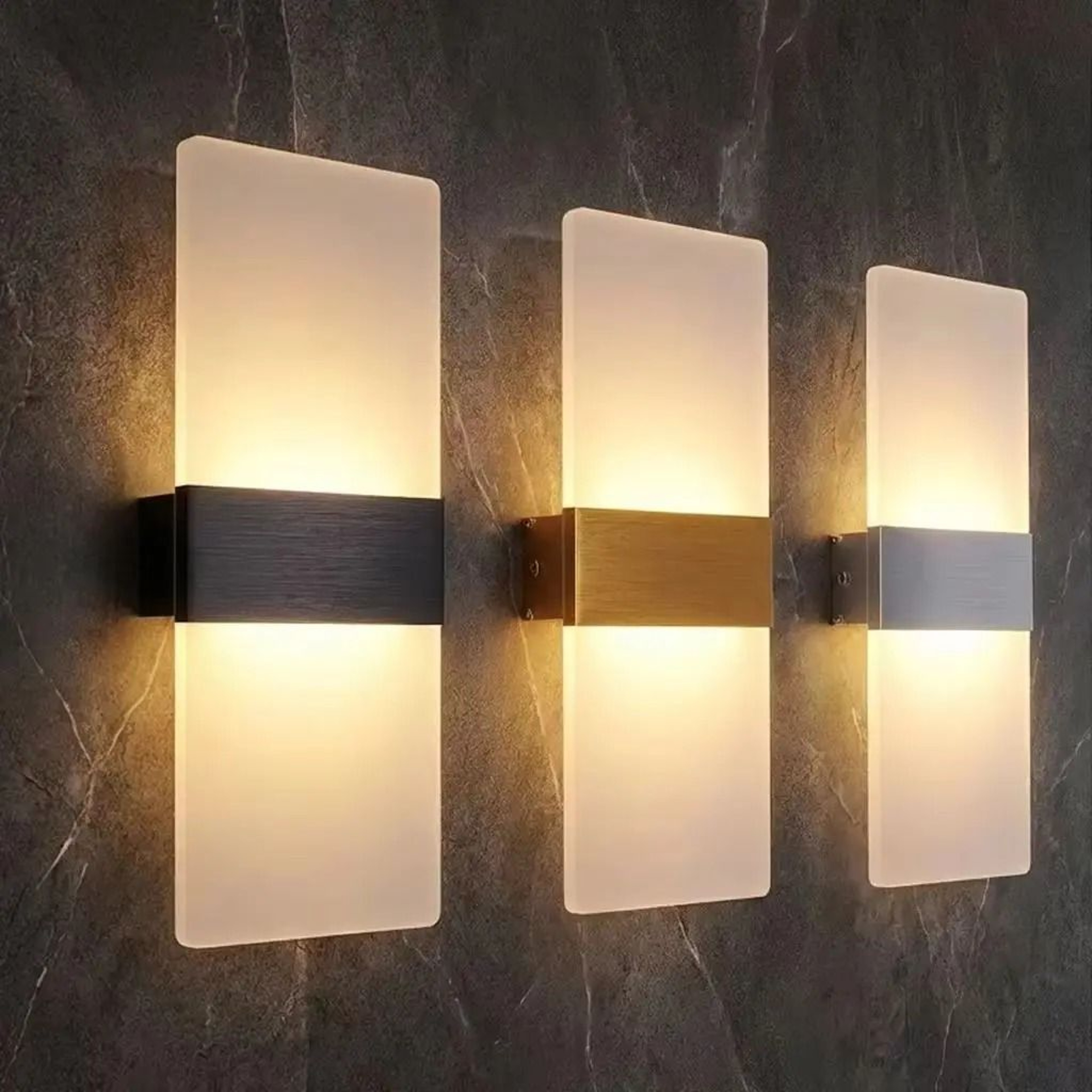 Modern Acrylic LED Up Down Wall Sconce Light For Bedroom Hallway And Staircase 2